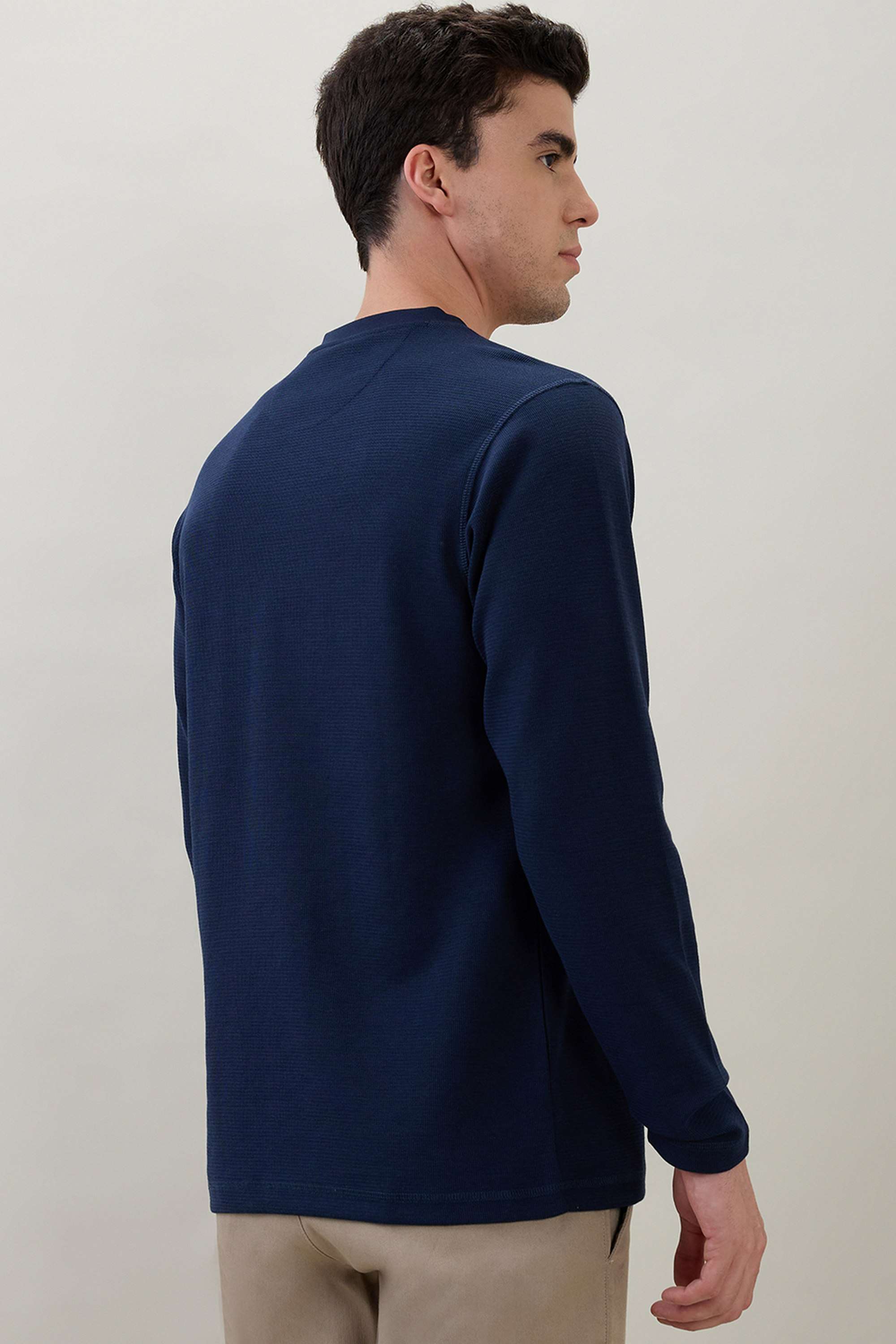 Solid-Cotton-Regular-Fit-Men-T-Shirt