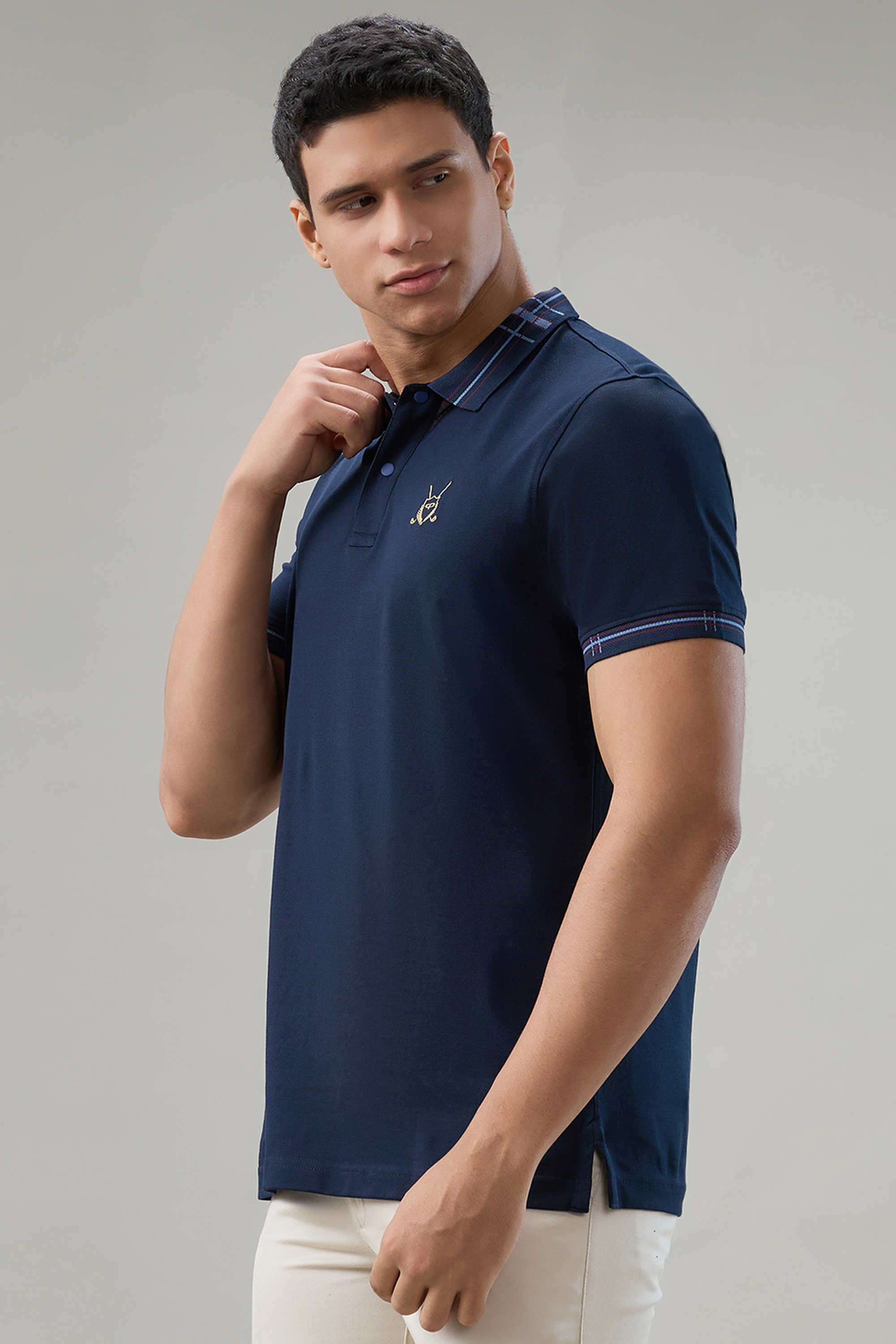 Solid-Cotton-Polo-Men-s-T-Shirt