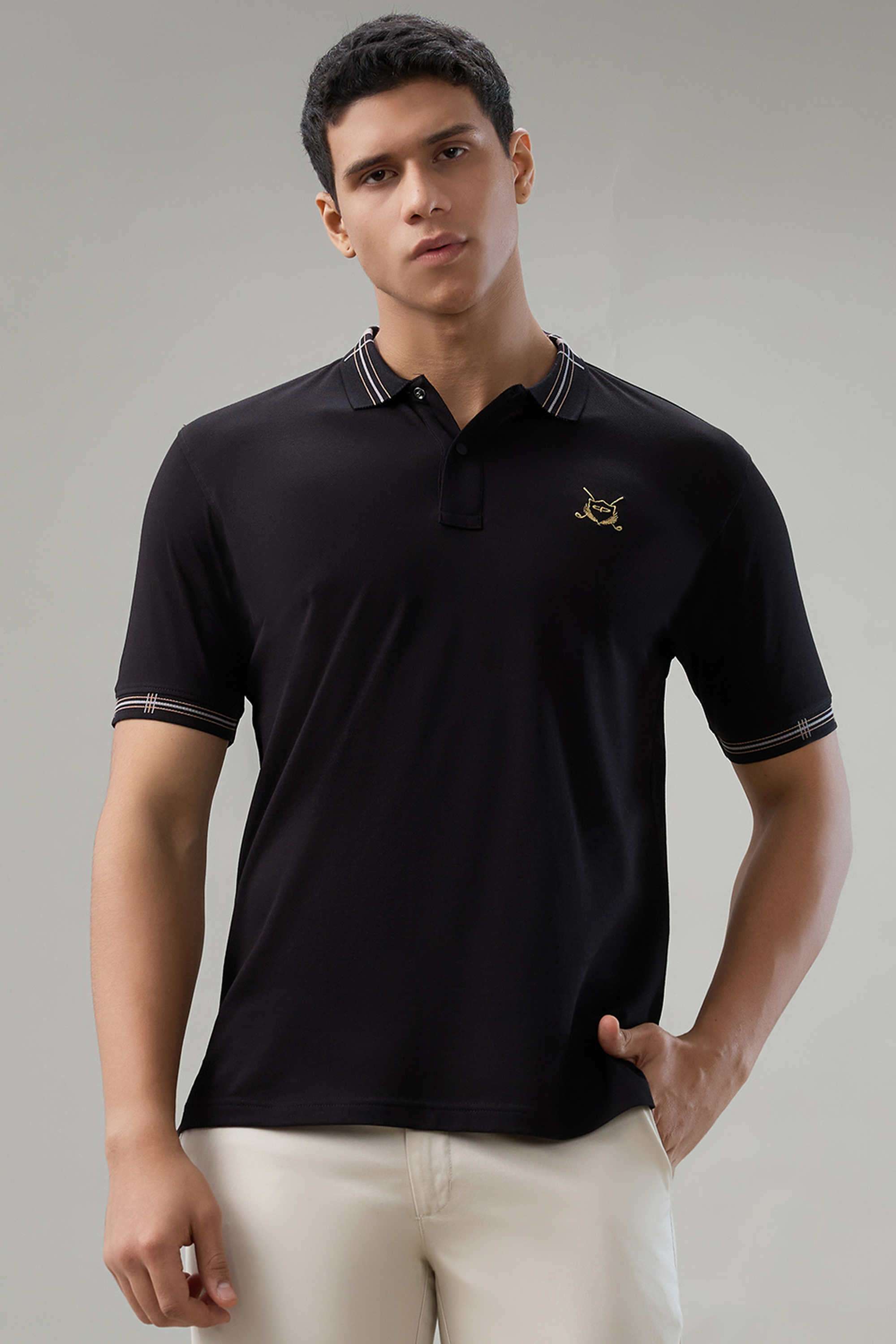 Solid-Cotton-Polo-Men-s-T-Shirt