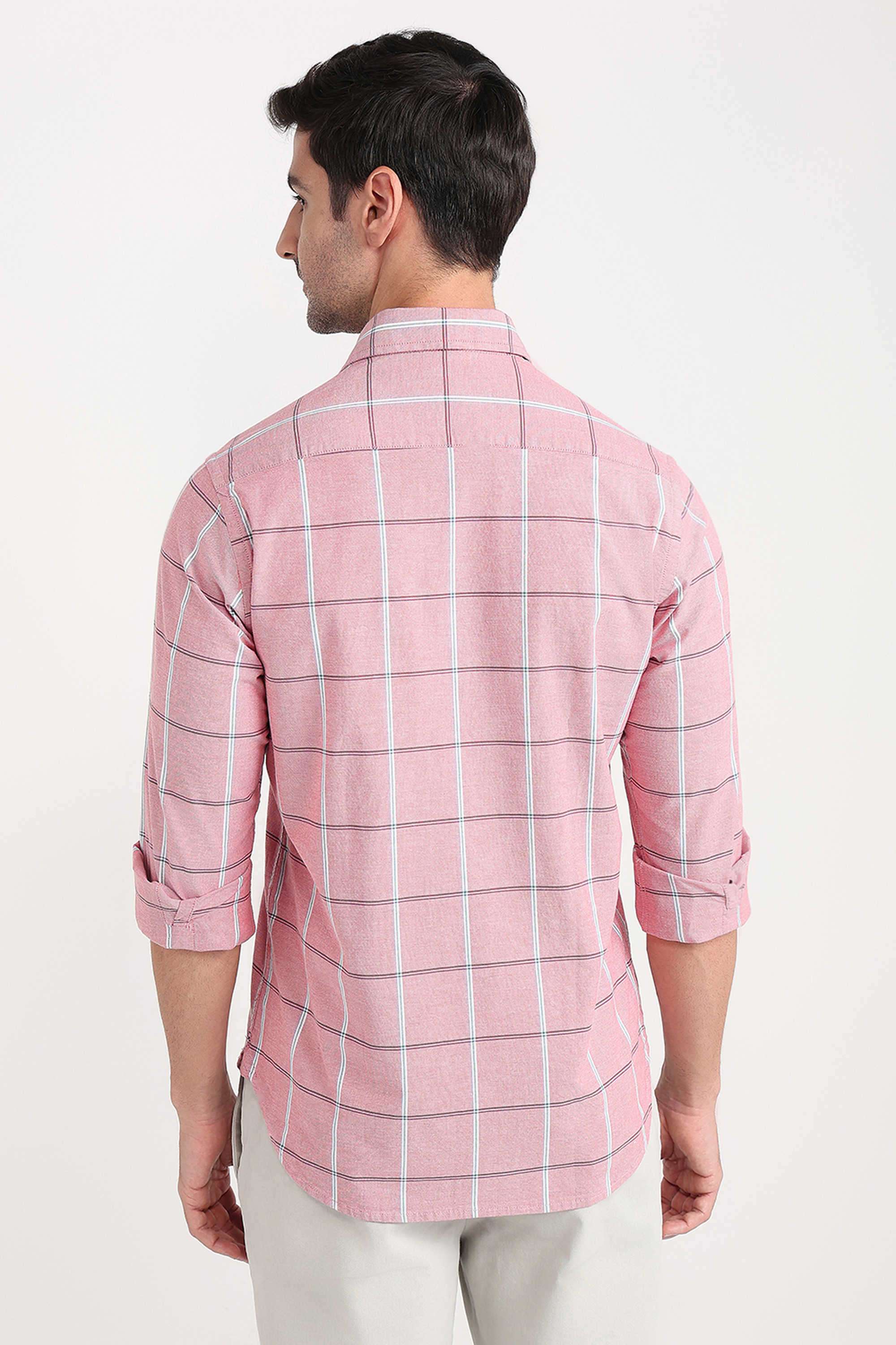 Checks-Cotton-Blend-Slim-Fit-Men-s-Casual-Shirt