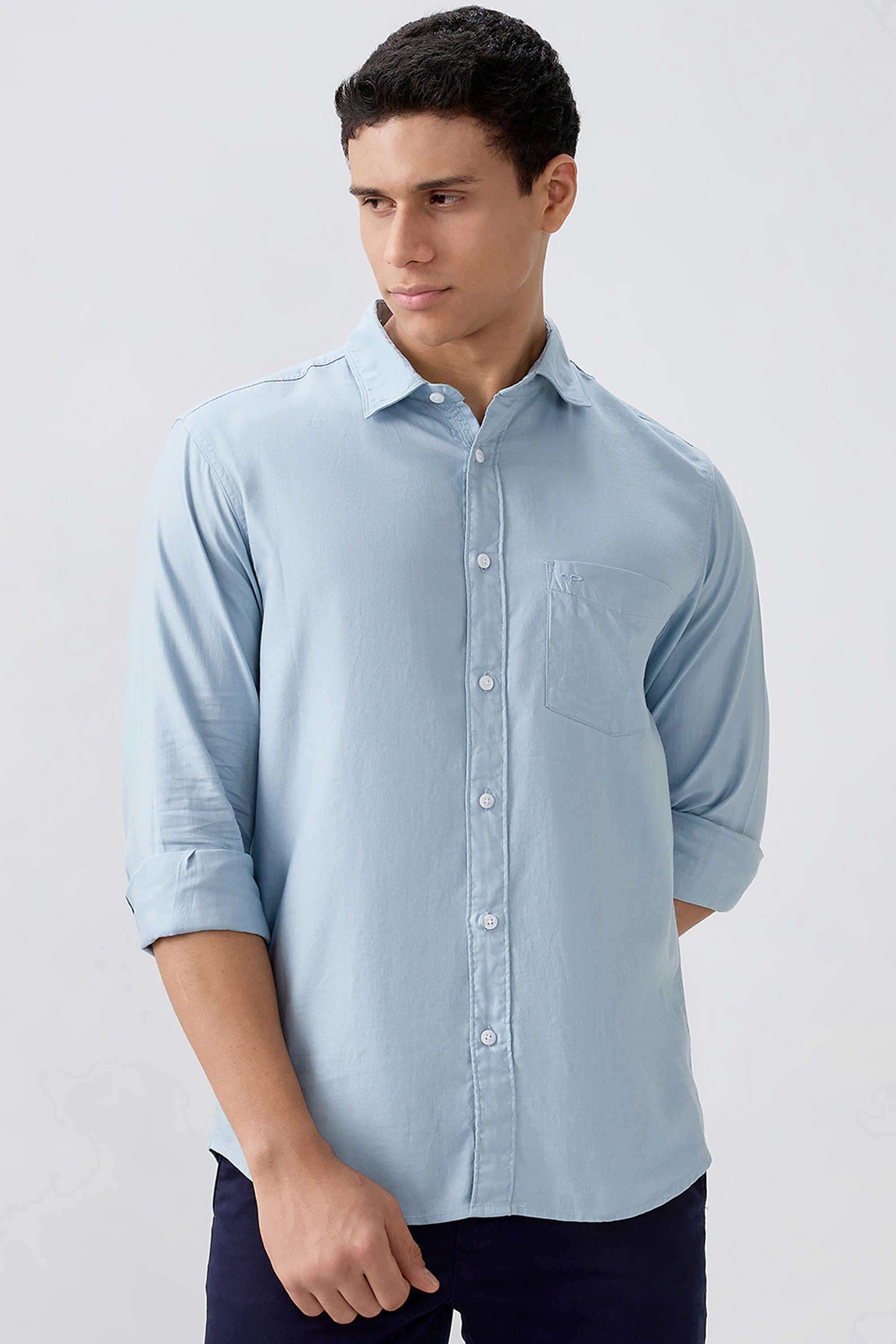 Solid-Cotton-Regular-Fit-Men-s-Casual-Shirt