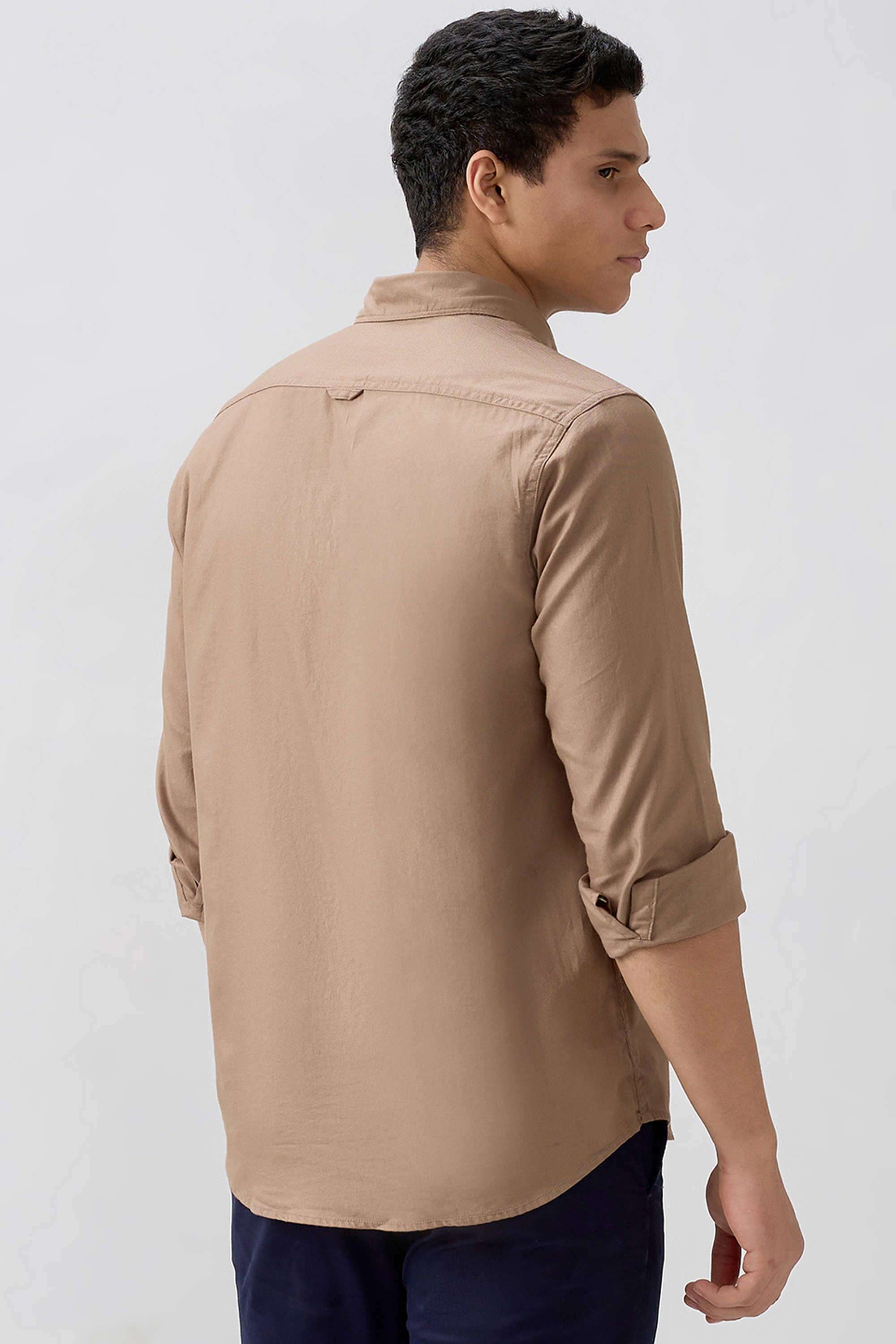 Solid-Cotton-Regular-Fit-Men-s-Casual-Shirt