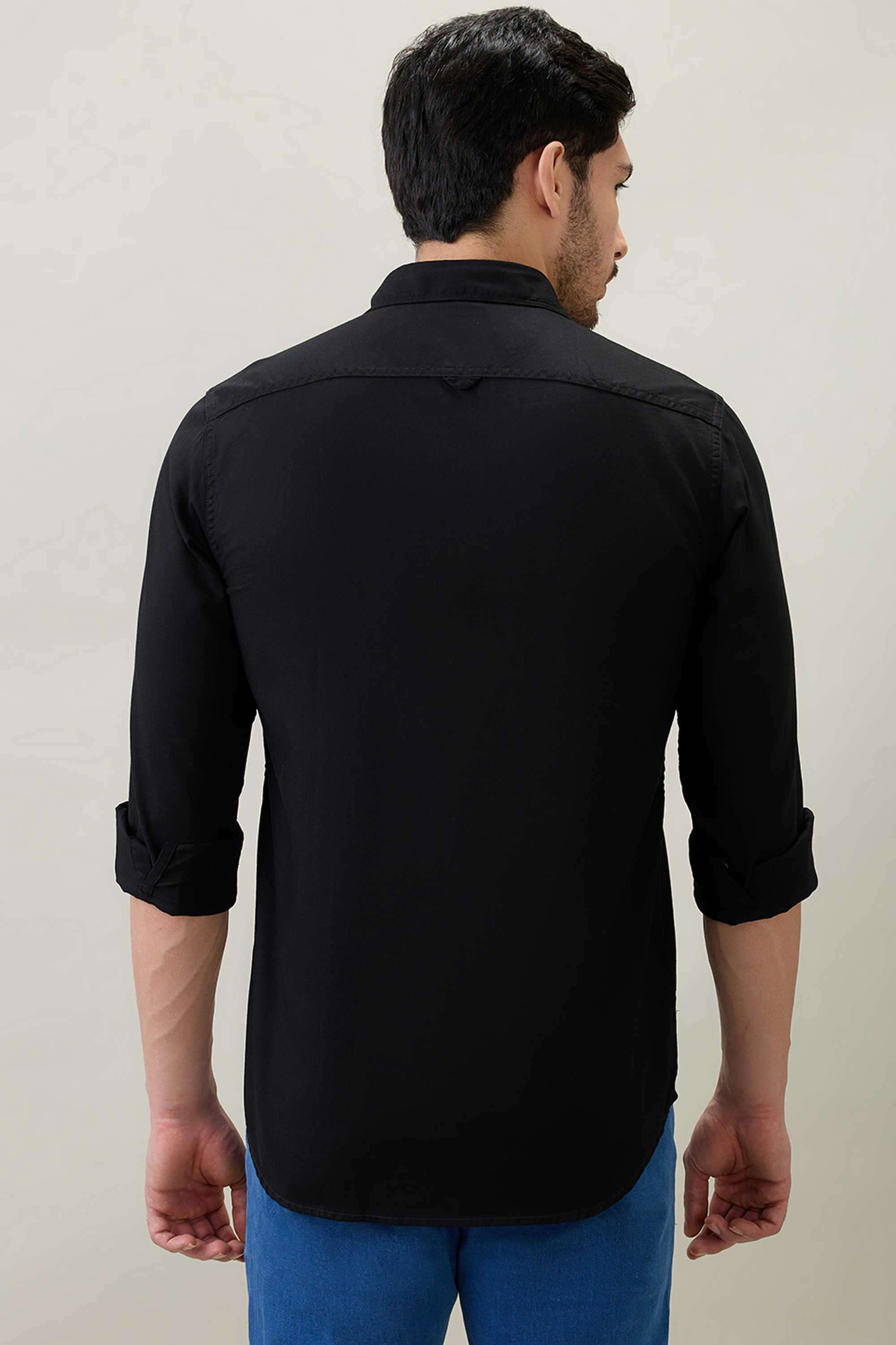 Solid-Cotton-Regular-Fit-Men-s-Casual-Shirt