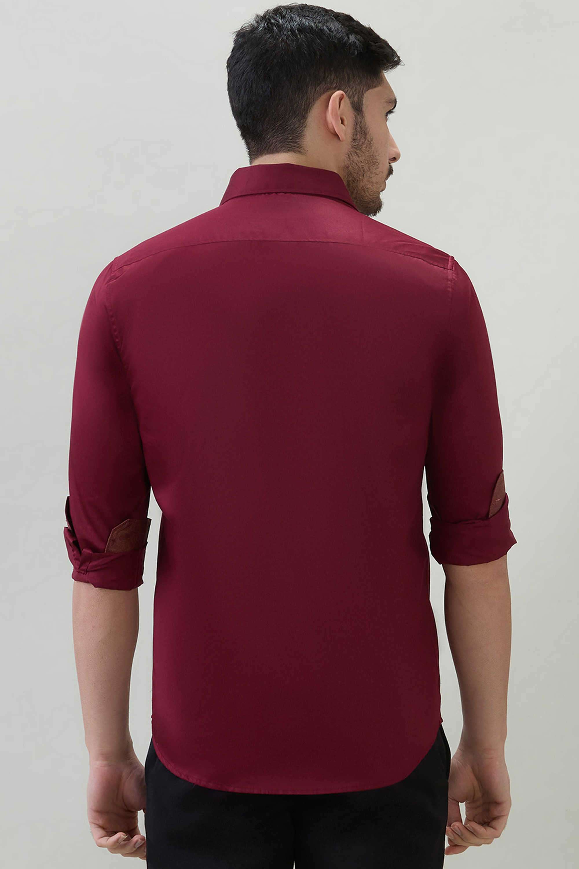 Solid-Cotton-Regular-Fit-Men-s-Casual-Shirt