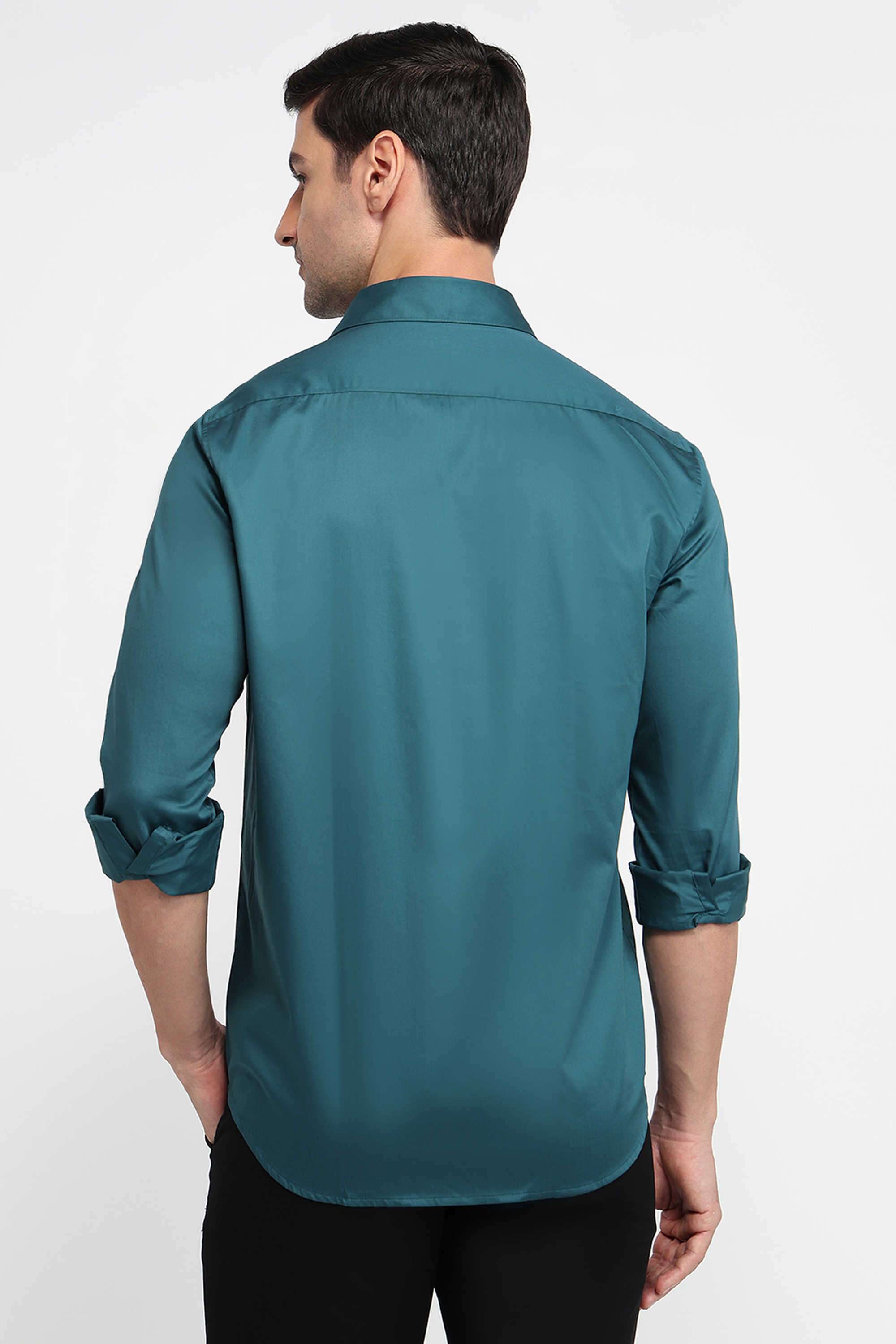 Solid-Cotton-Regular-Fit-Men-s-Casual-Shirt