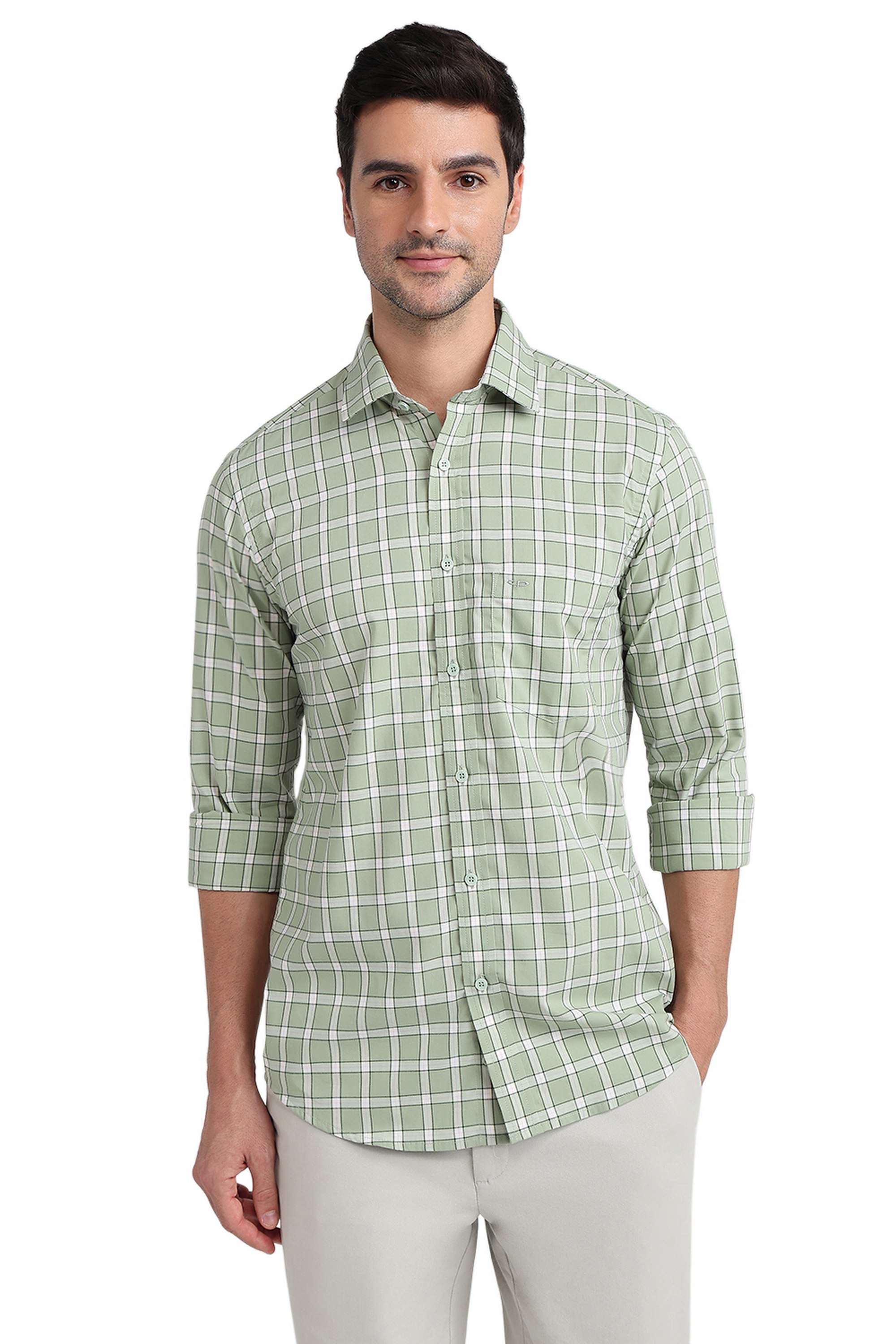 Checks-Cotton-Regular-Fit-Men-s-Casual-Shirt