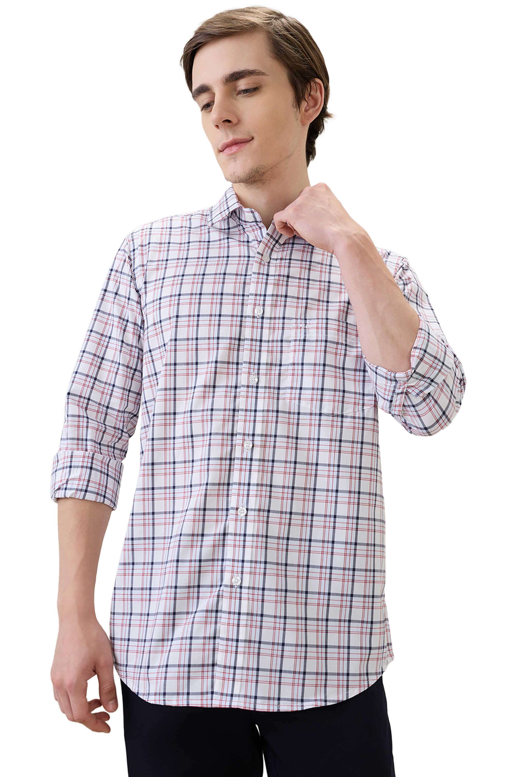 Checks-Cotton-Regular-Fit-Men-s-Casual-Shirt