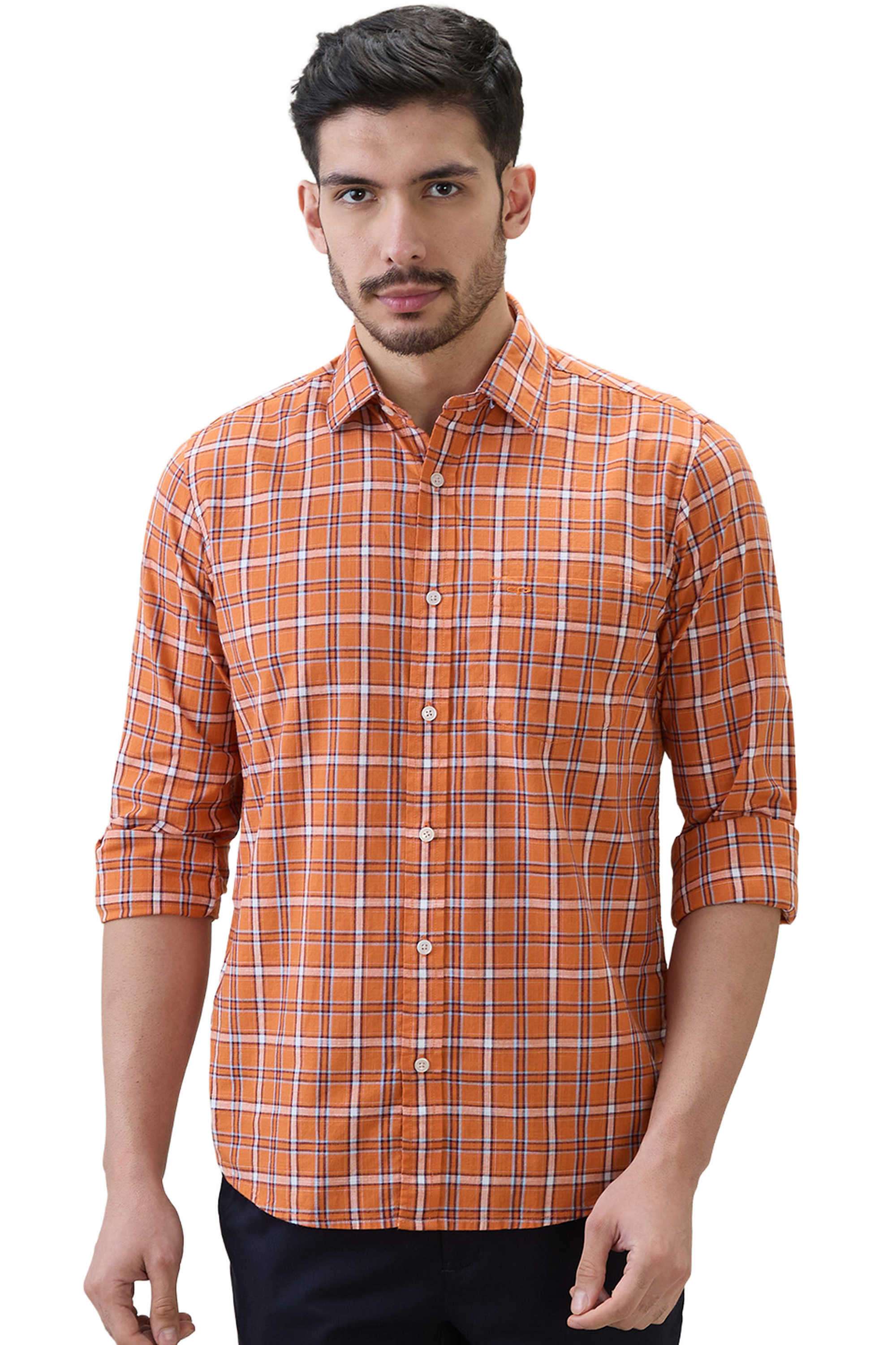 Checks-Cotton-Regular-Fit-Men-s-Casual-Shirt