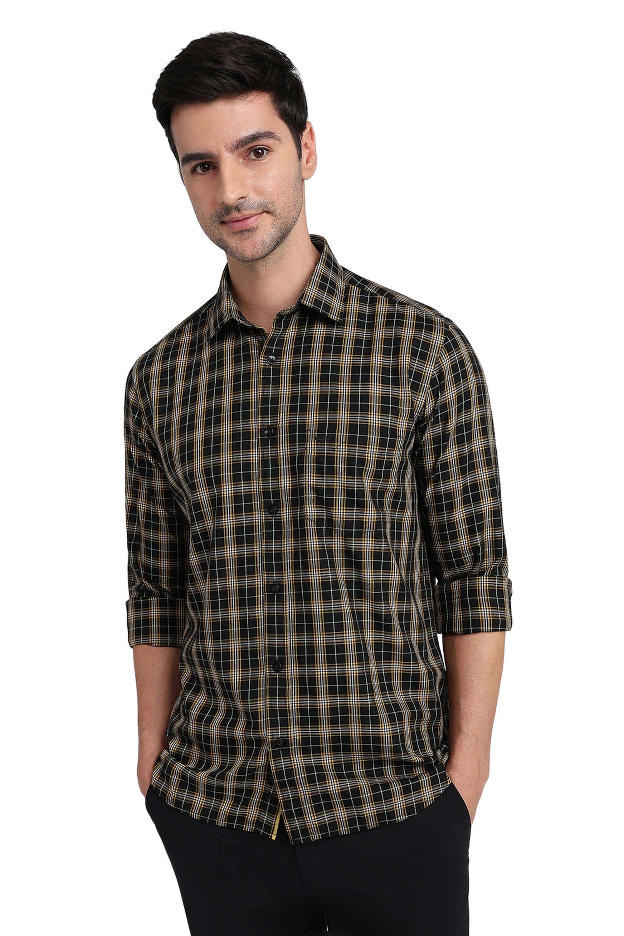 Checks-Cotton-Regular-Fit-Men-s-Casual-Shirt