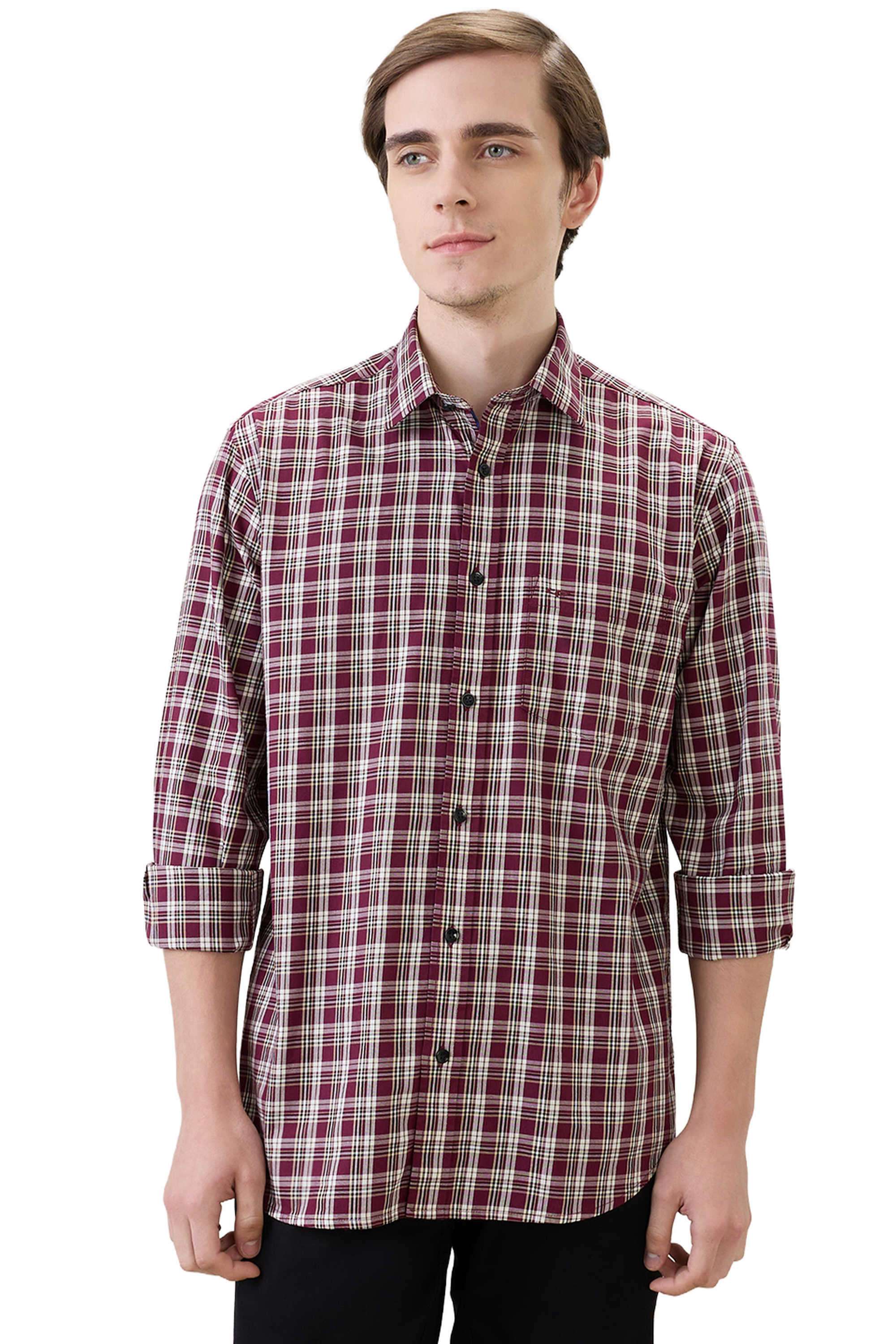 Checks-Cotton-Regular-Fit-Men-s-Casual-Shirt