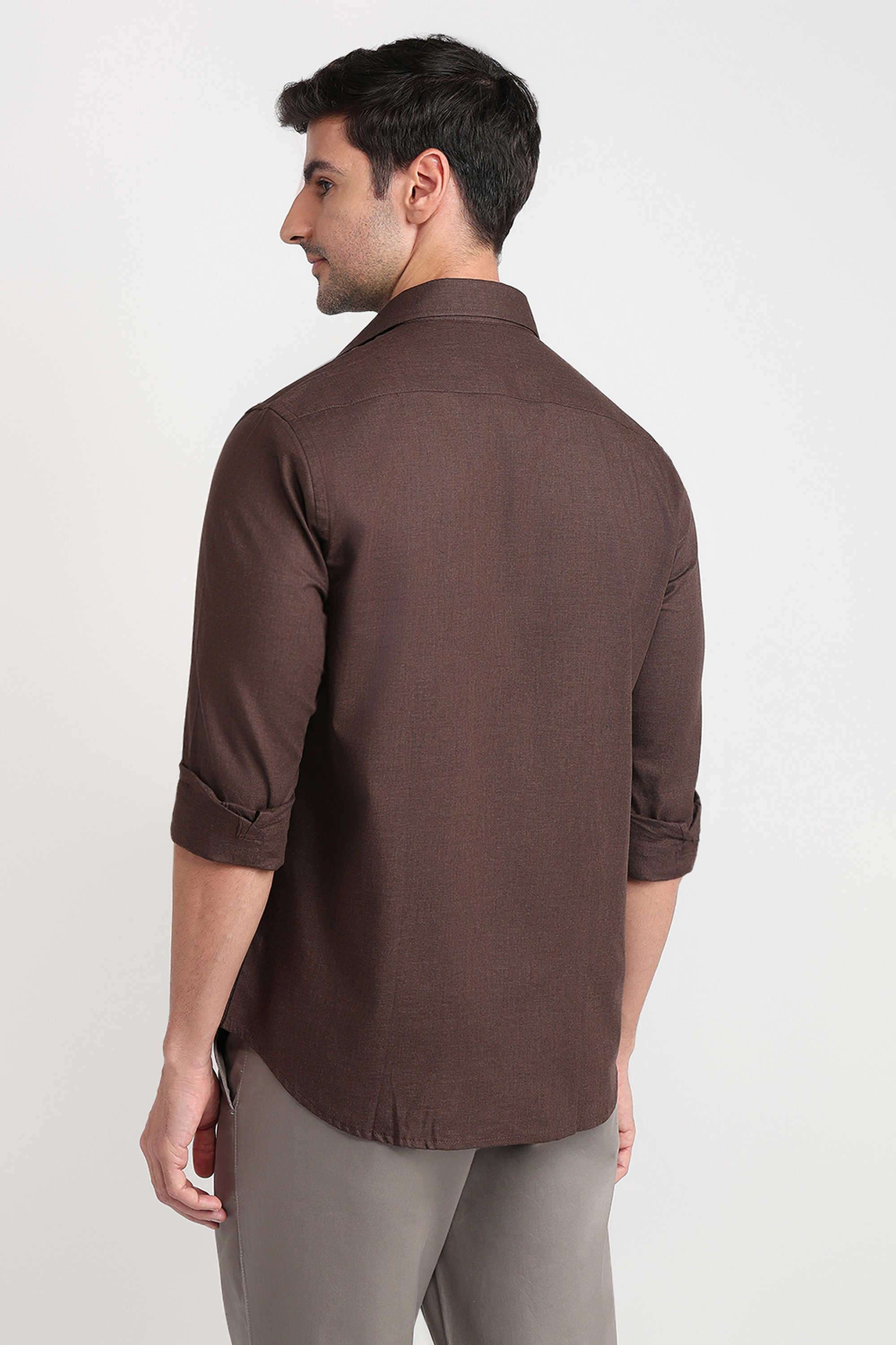 Solid-Cotton-Regular-Fit-Men-s-Casual-Shirt