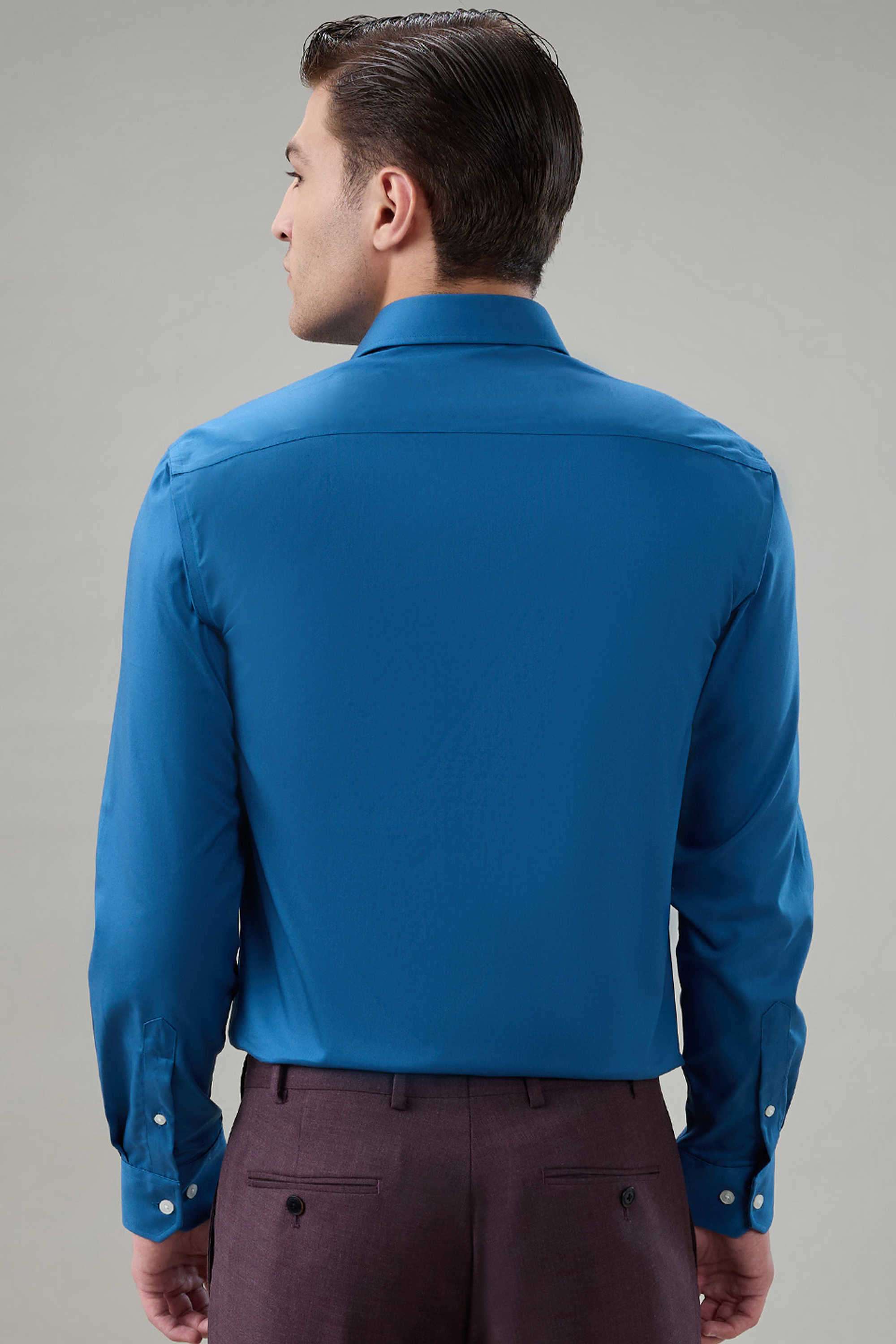 Solid-Cotton-Regular-Fit-Men-s-Casual-Shirt