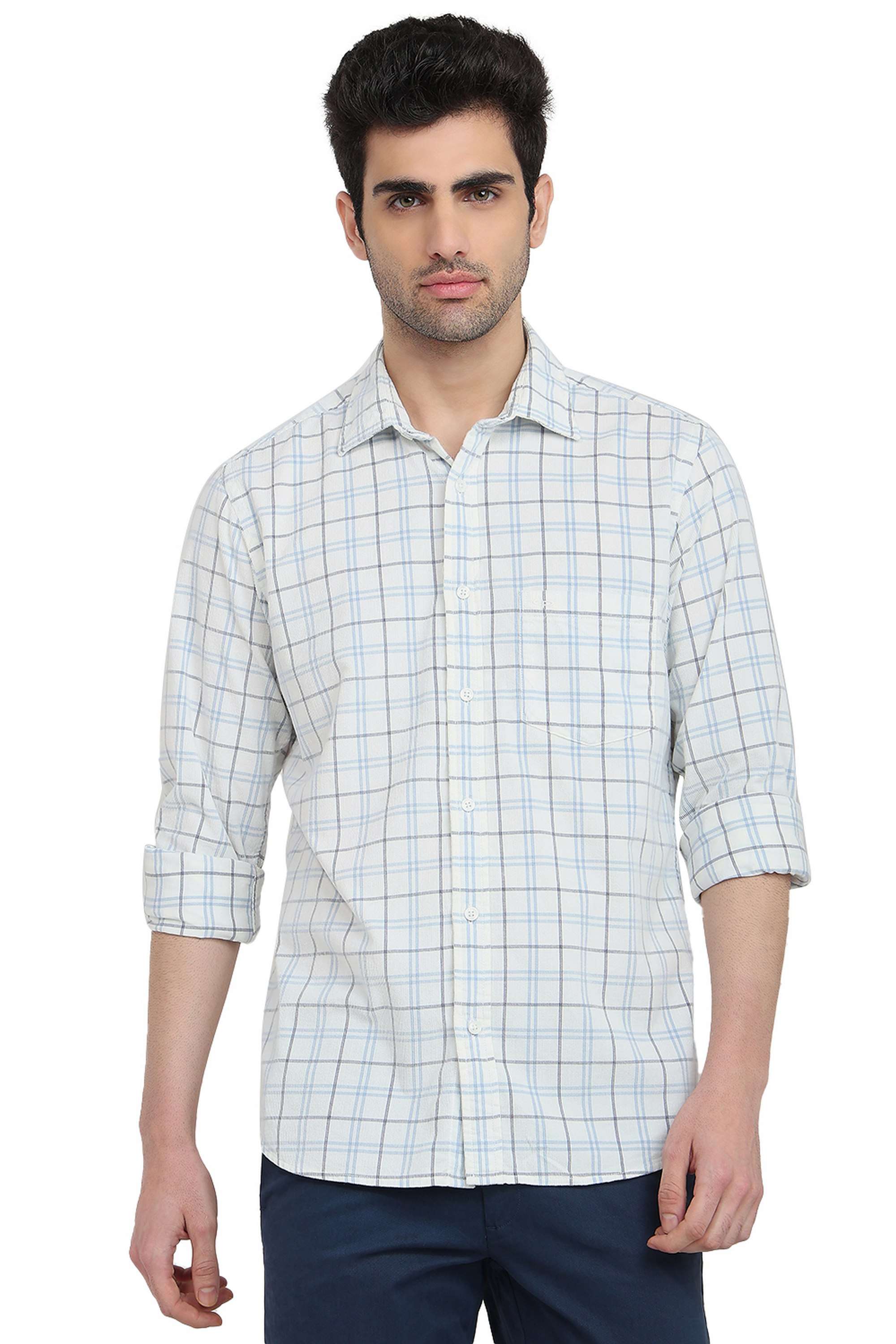 Checks-Cotton-Regular-Fit-Men-s-Casual-Shirt