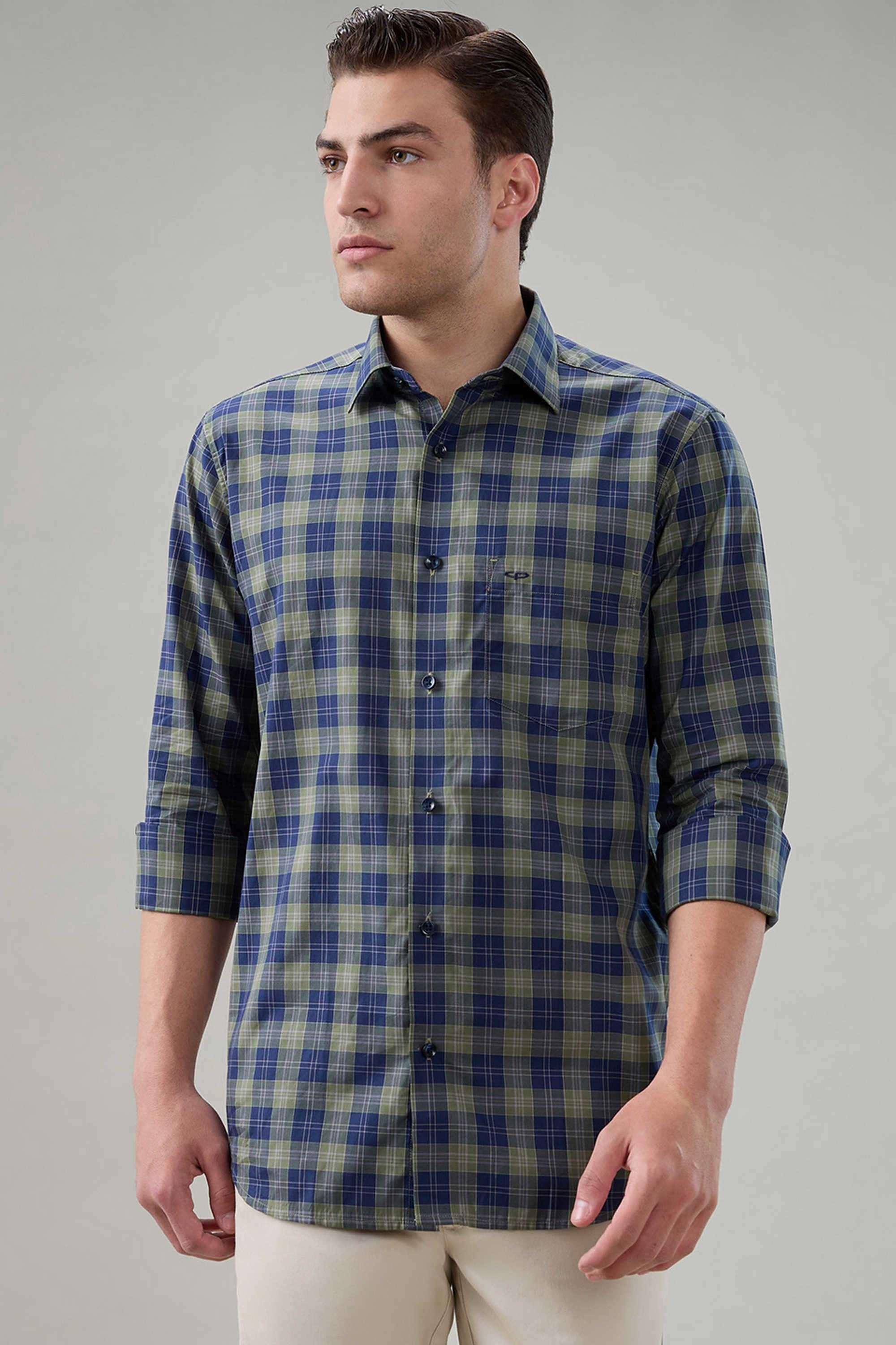 Checks-Cotton-Regular-Fit-Men-s-Casual-Shirt