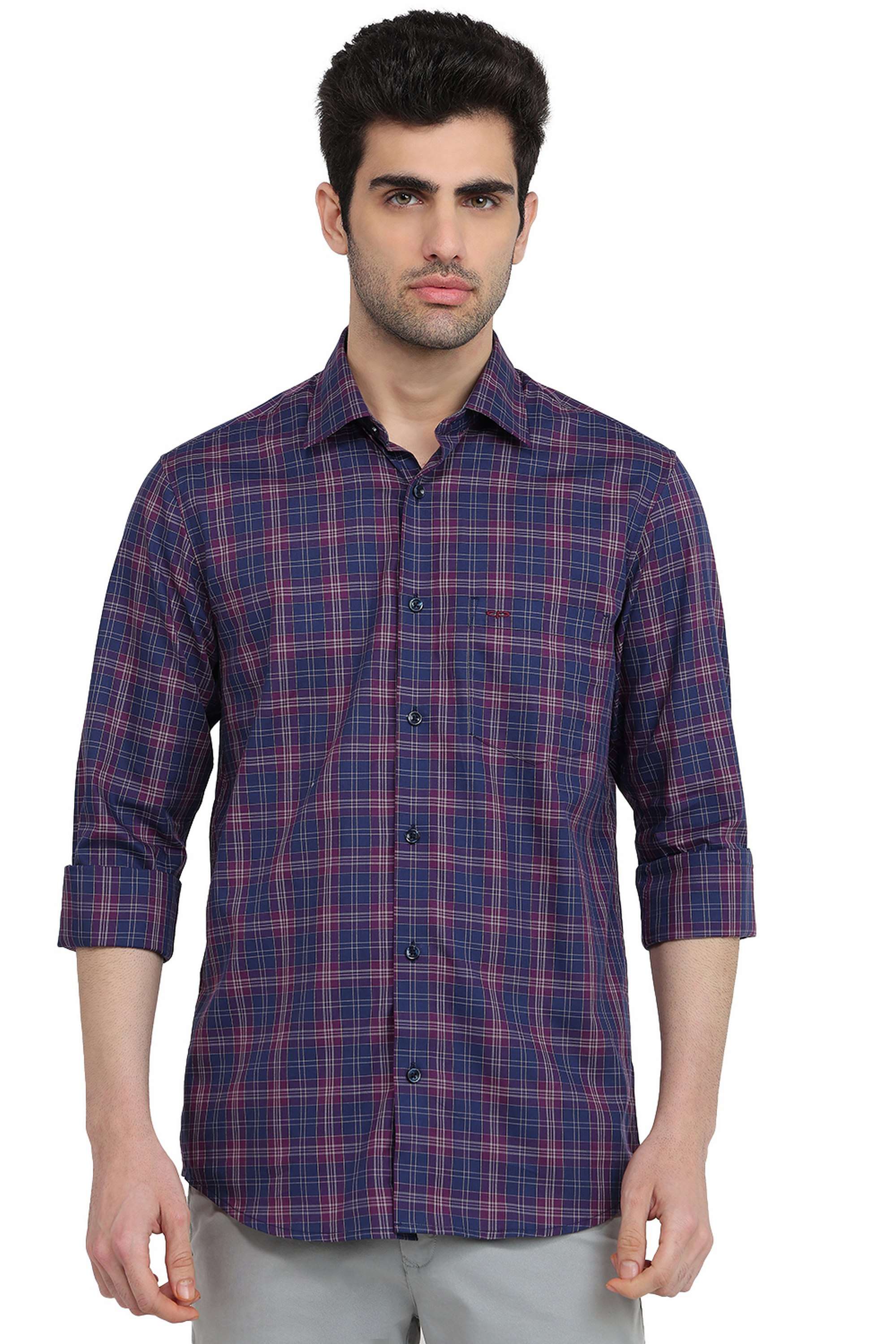 Checks-Cotton-Regular-Fit-Men-s-Casual-Shirt