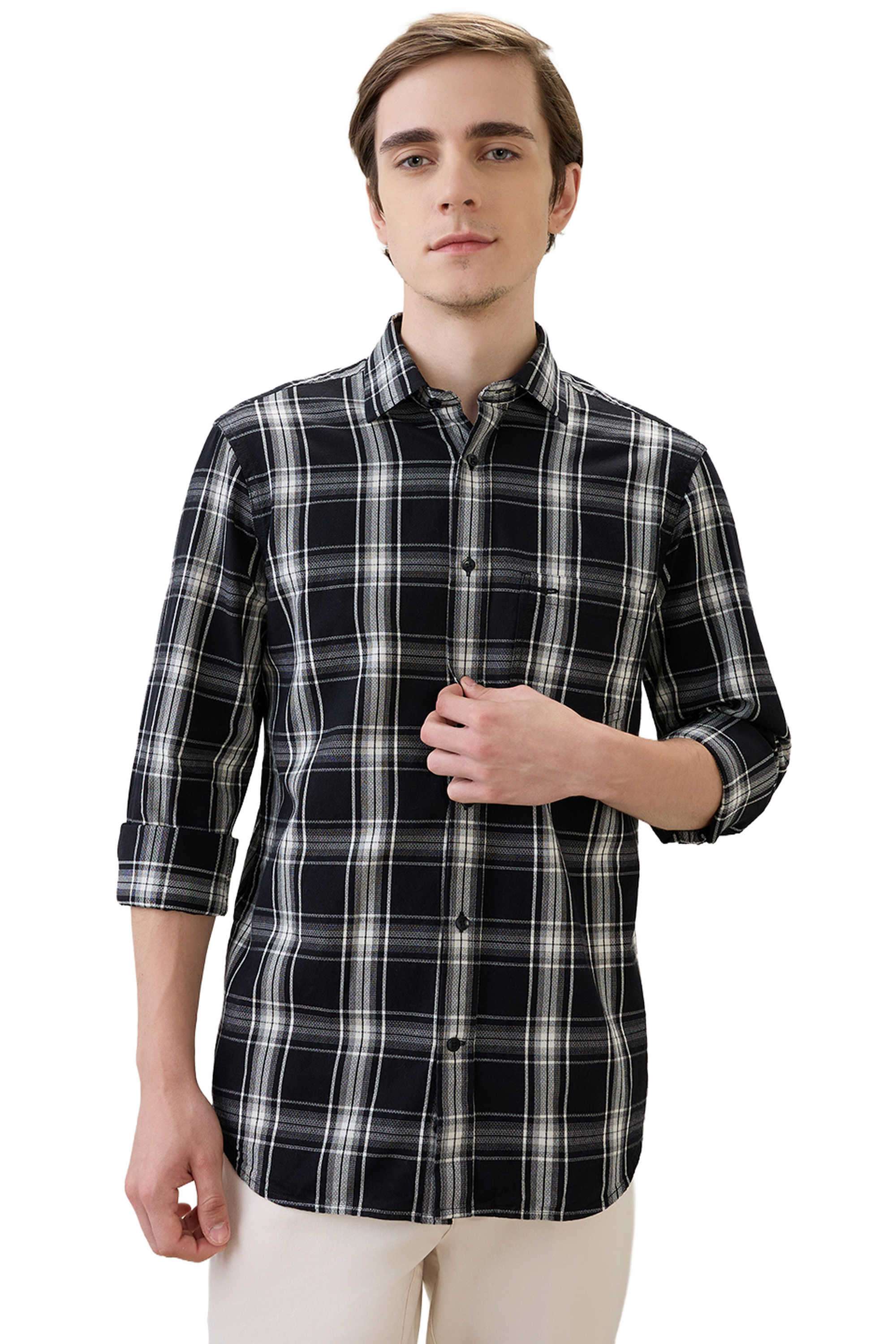 Checks-Cotton-Regular-Fit-Men-s-Casual-Shirt