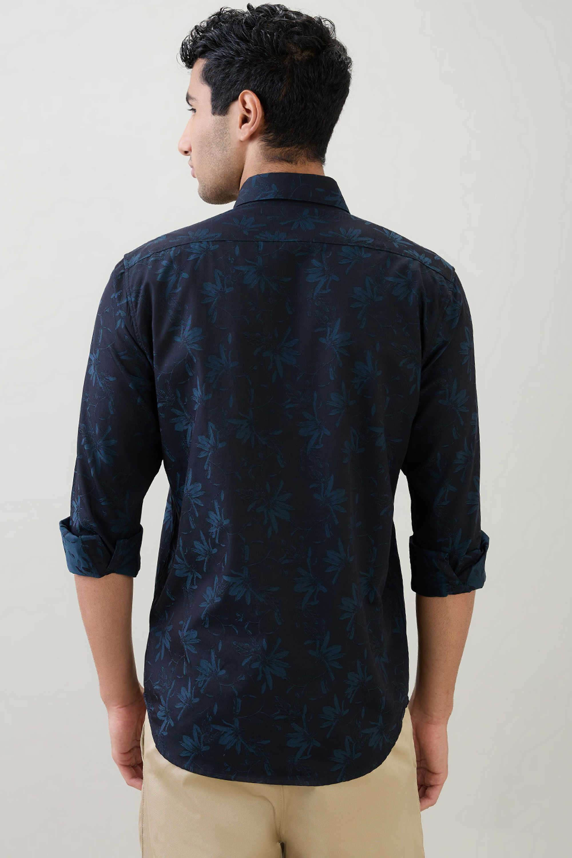 Solid-Cotton-Regular-Fit-Men-s-Casual-Shirt