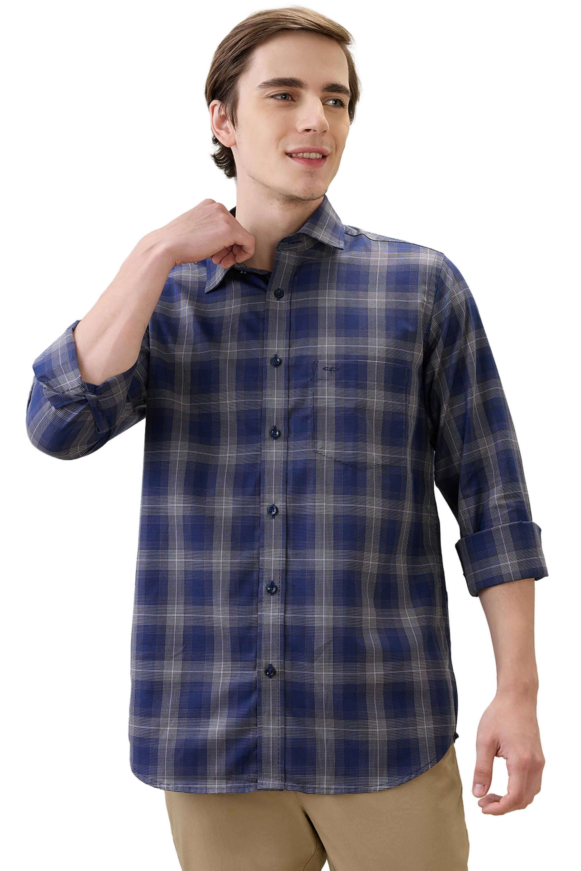 Checks-Cotton-Regular-Fit-Men-s-Casual-Shirt