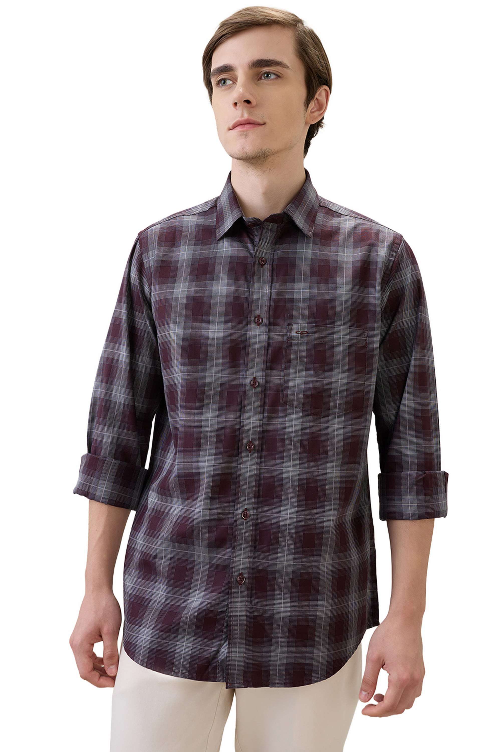 Checks-Cotton-Regular-Fit-Men-s-Casual-Shirt