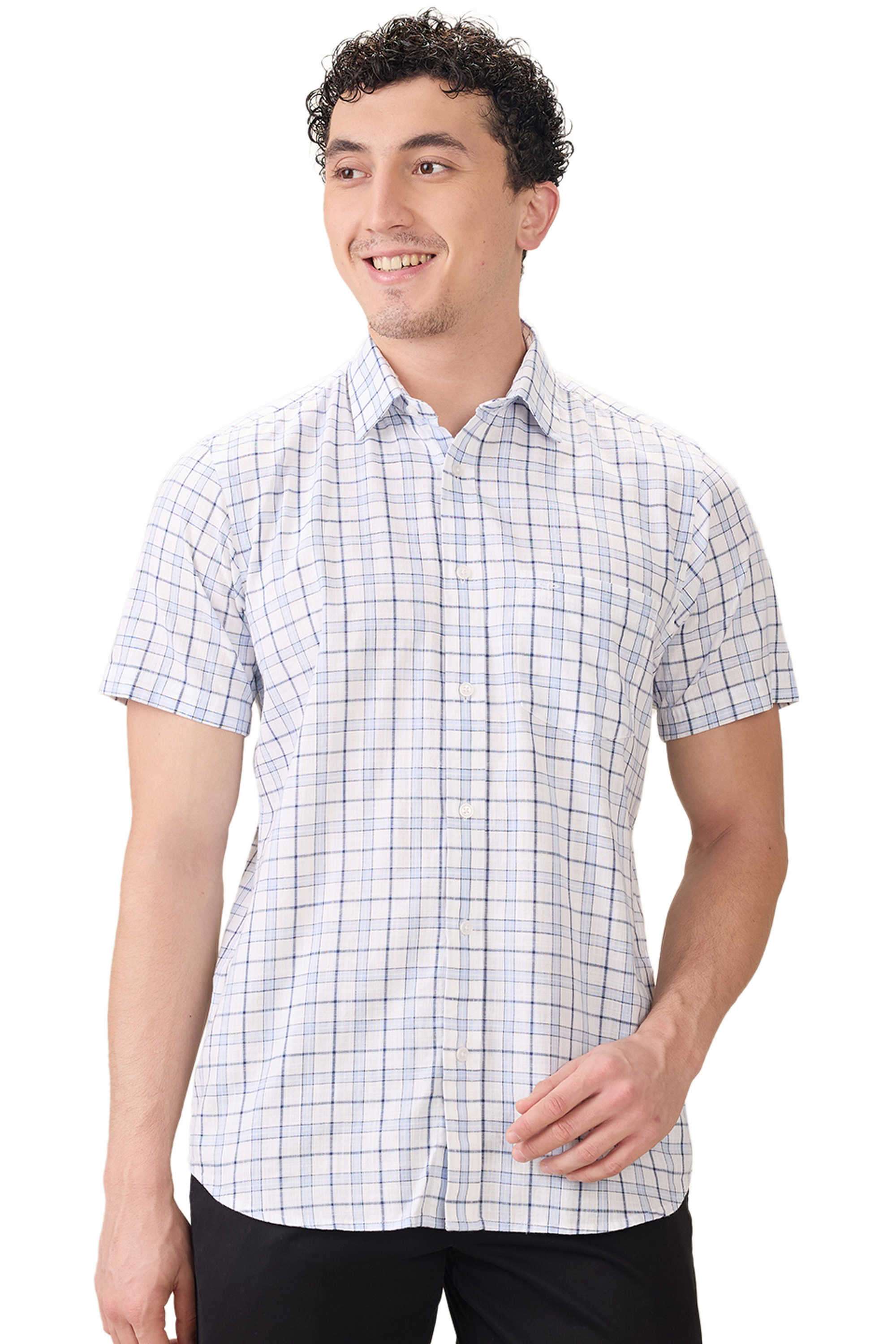 Checks-Cotton-Regular-Fit-Men-s-Casual-Shirt