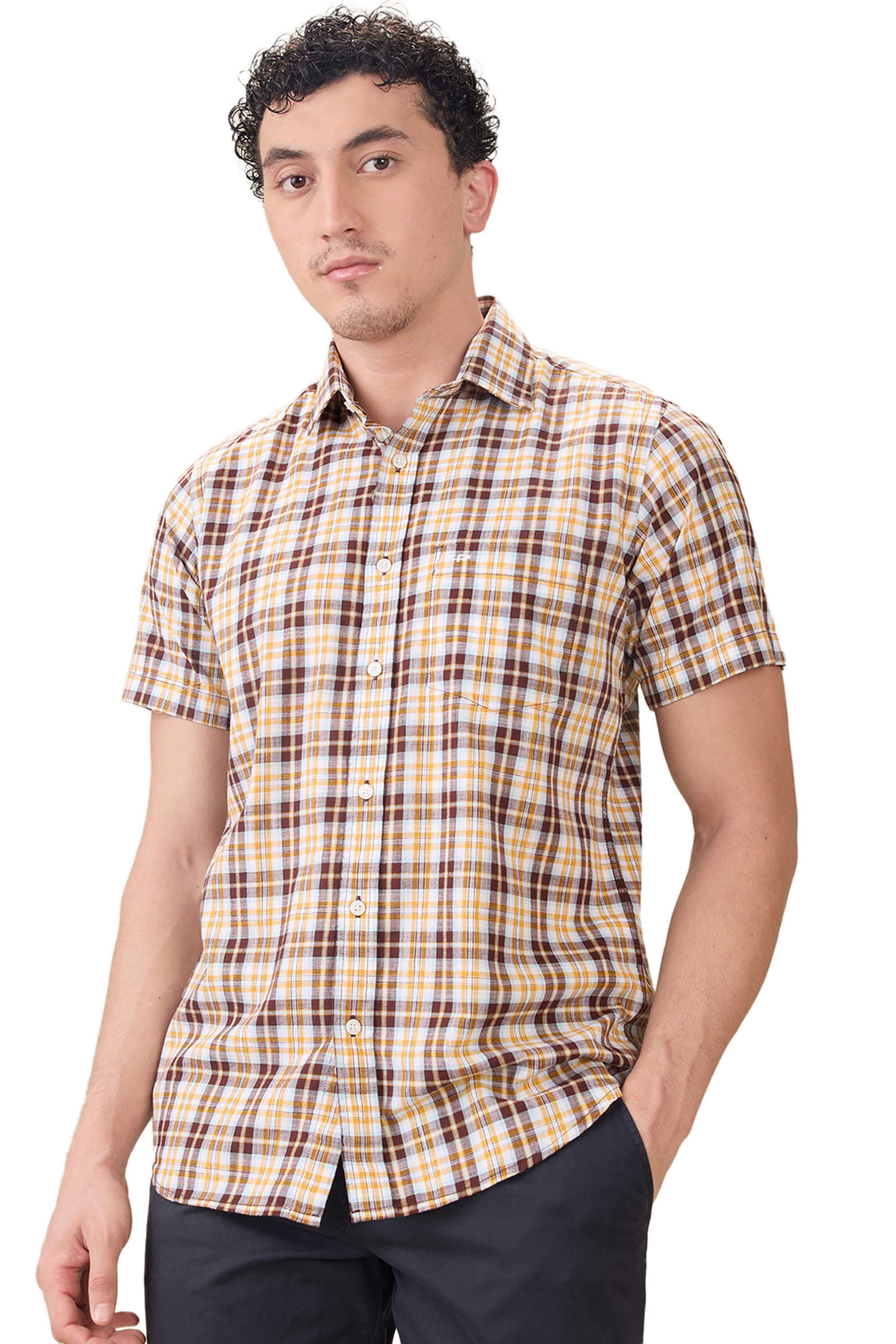 Checks-Cotton-Regular-Fit-Men-s-Casual-Shirt