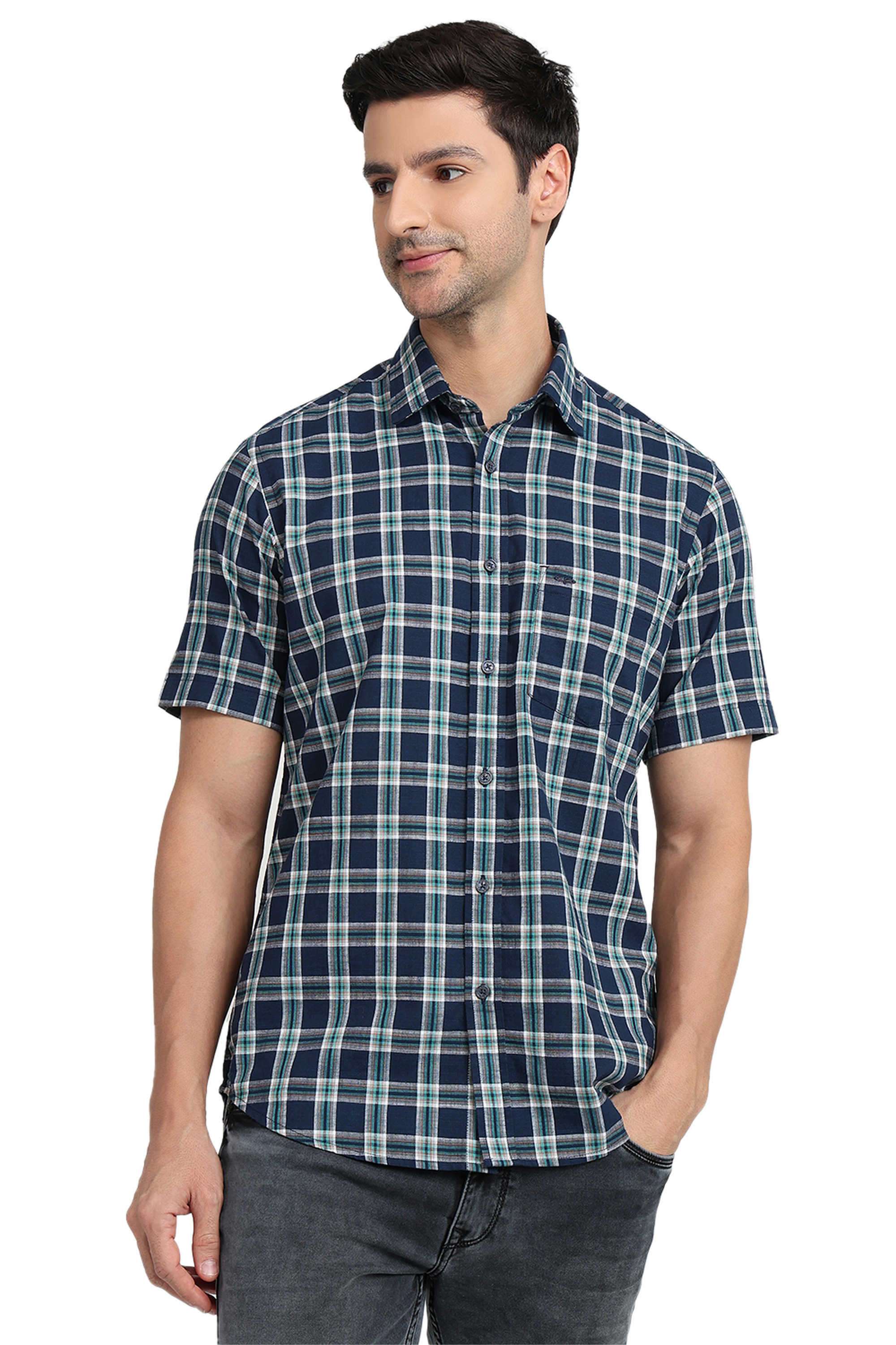 Checks-Cotton-Regular-Fit-Men-s-Casual-Shirt