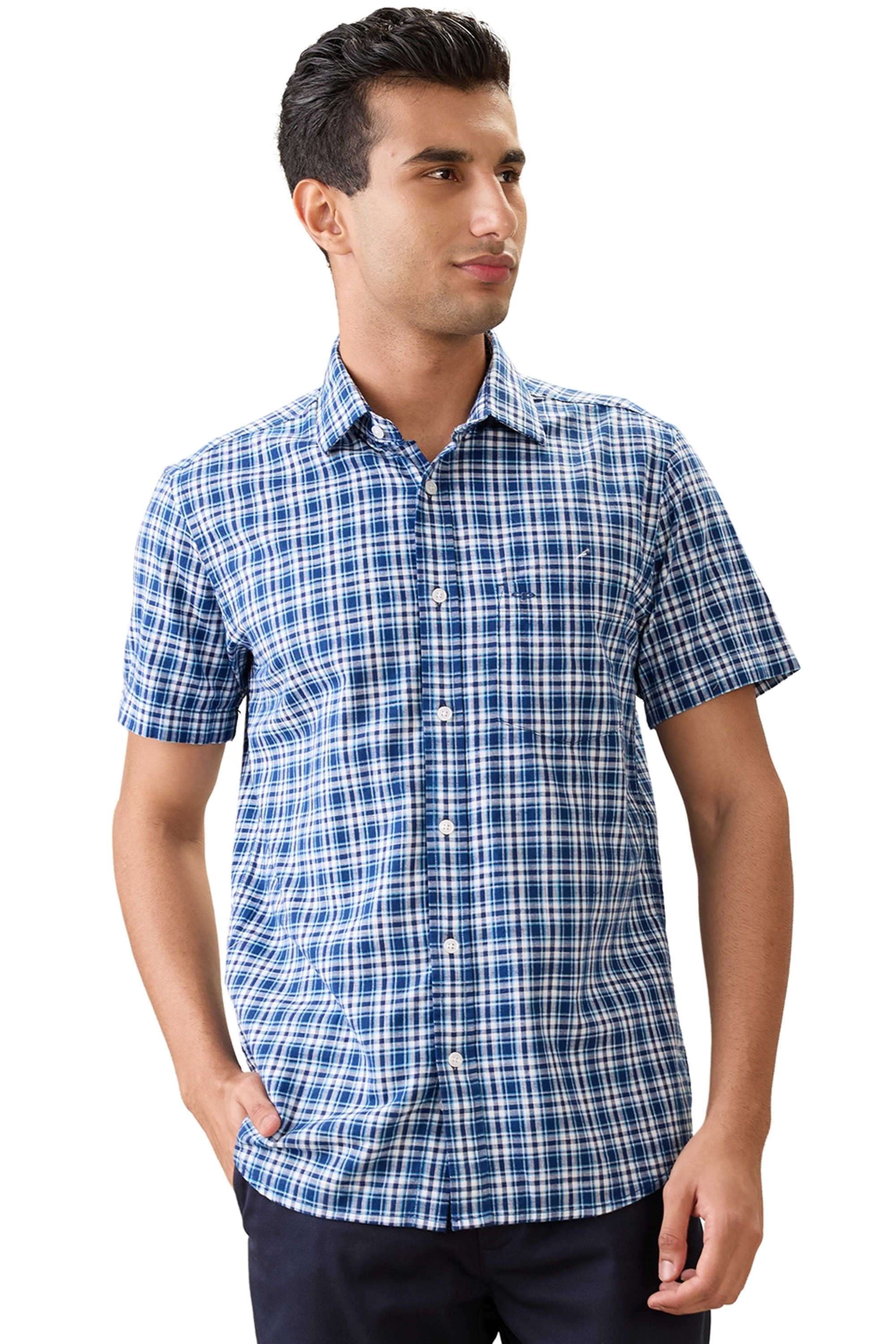 Checks-Cotton-Regular-Fit-Men-s-Casual-Shirt
