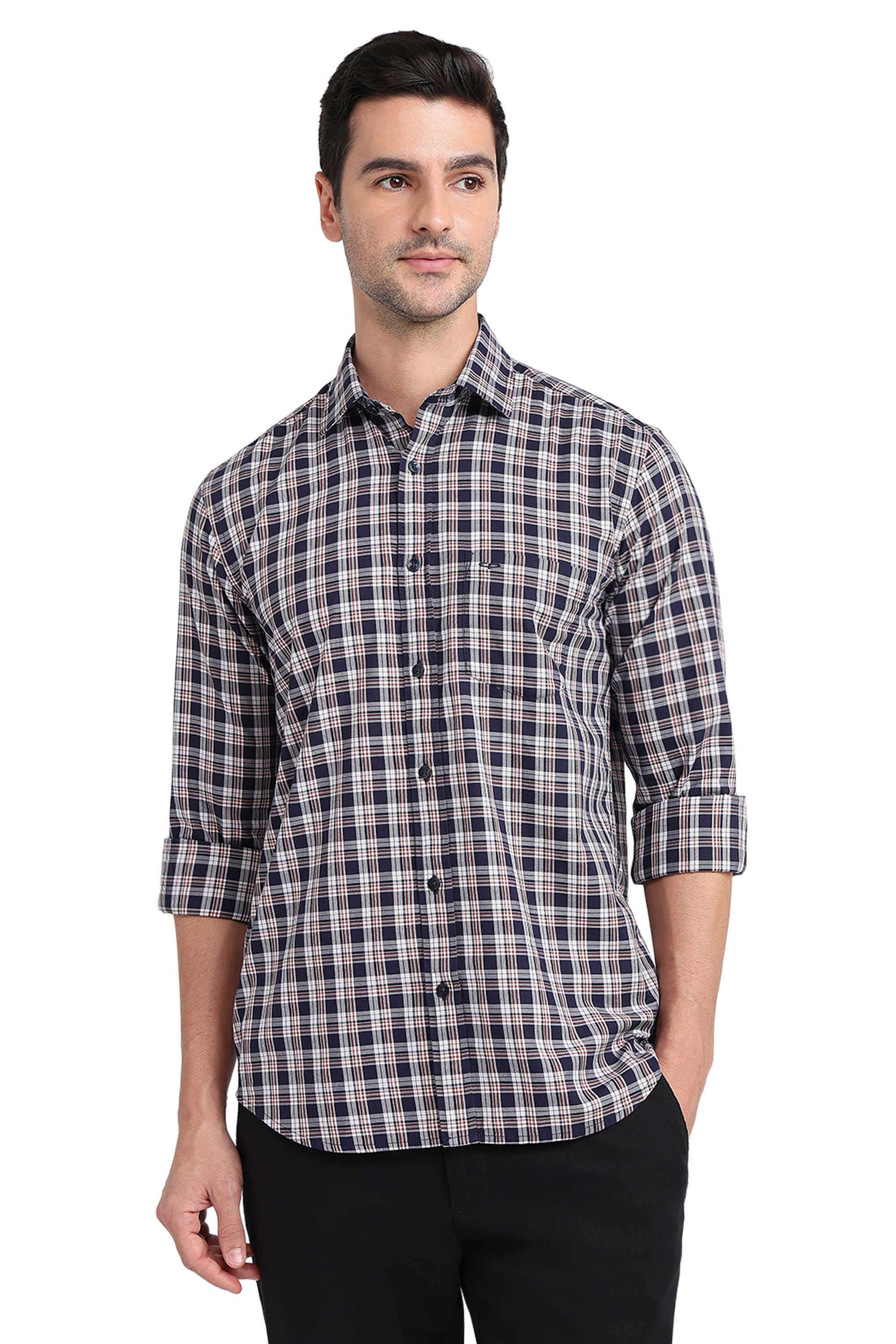 Checks-Cotton-Regular-Fit-Men-s-Casual-Shirt