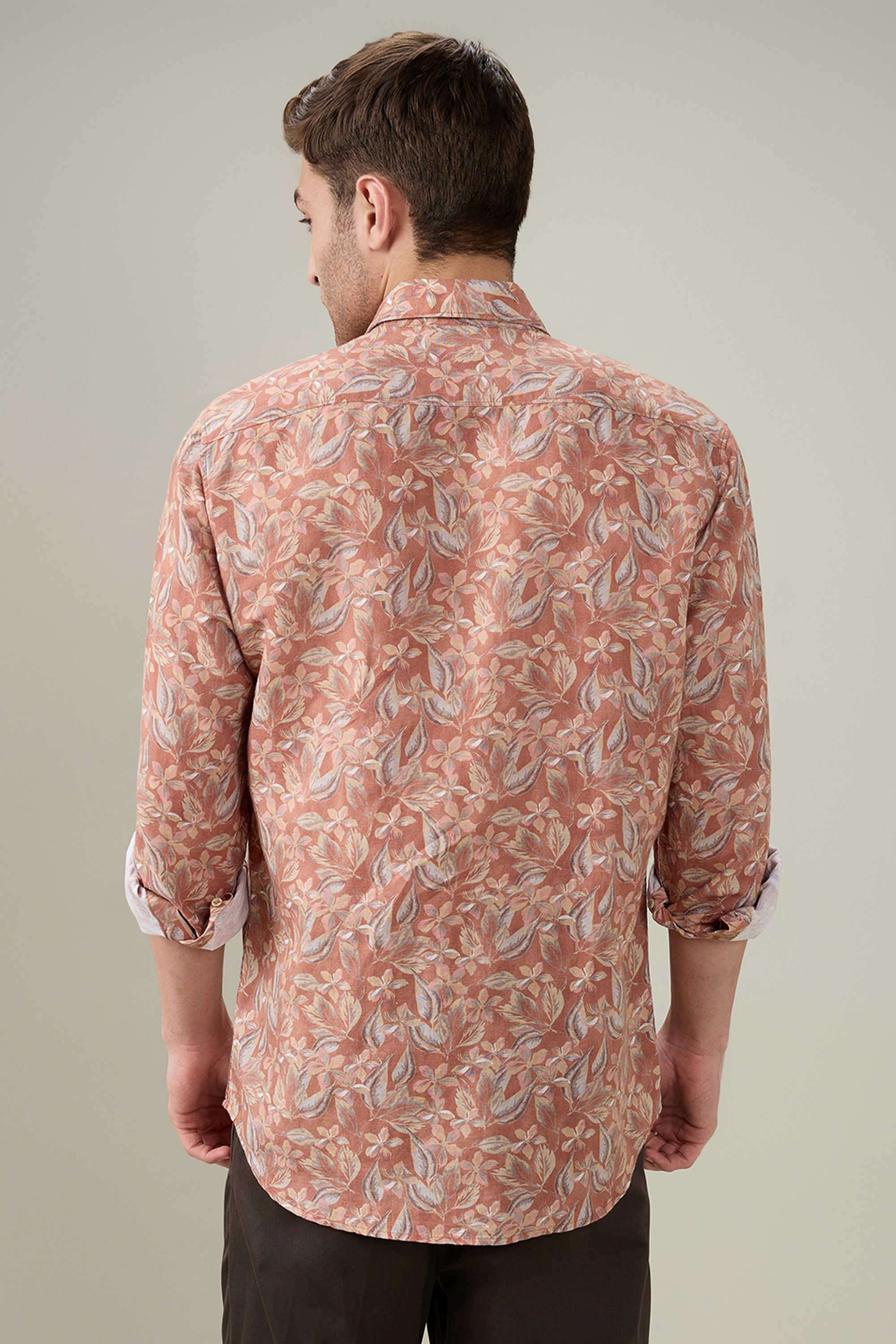 Printed-Cotton-Linen-Blend-Regular-Fit-Men-s-Casual-Shirt