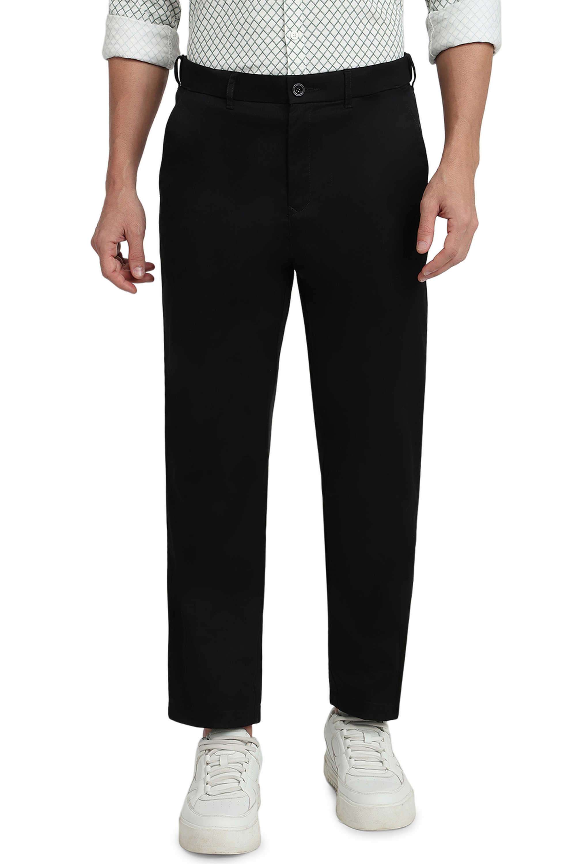 Solid-Cotton-Regular-Fit-Men-s-Casual-Trousers