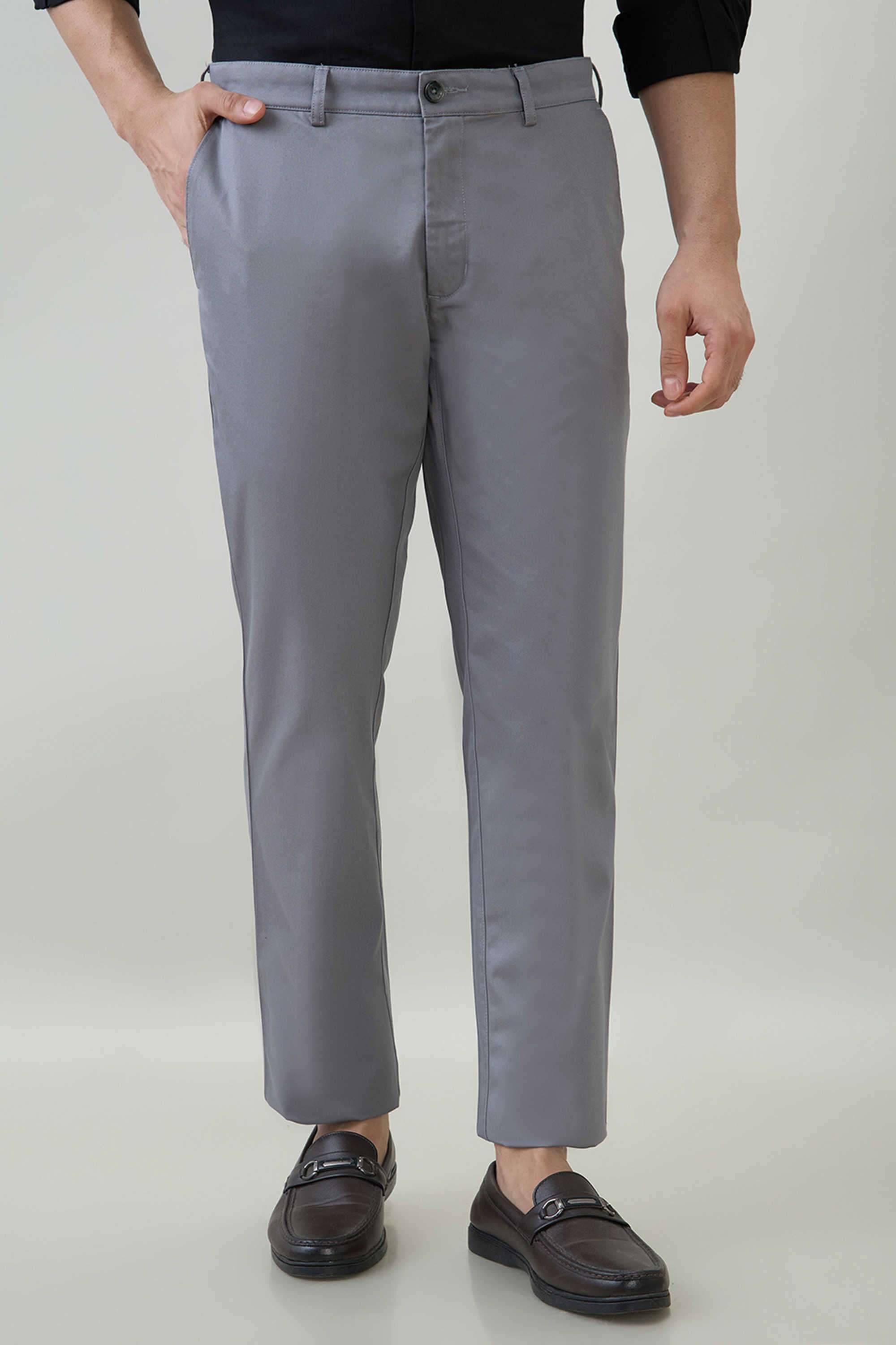 Solid-Cotton-Regular-Fit-Men-s-Casual-Trousers