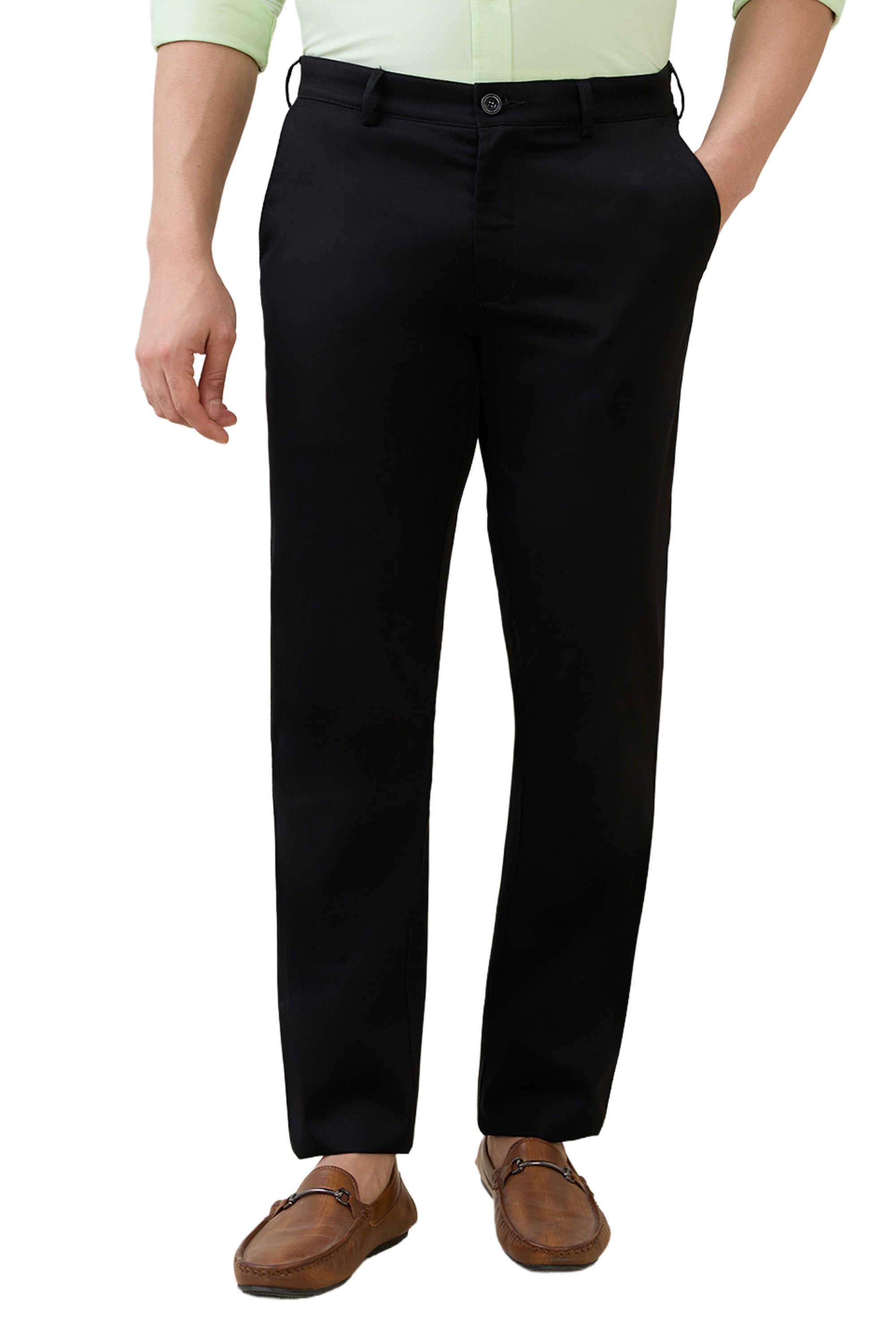 Solid-Cotton-Slim-Fit-Men-s-Casual-Trousers
