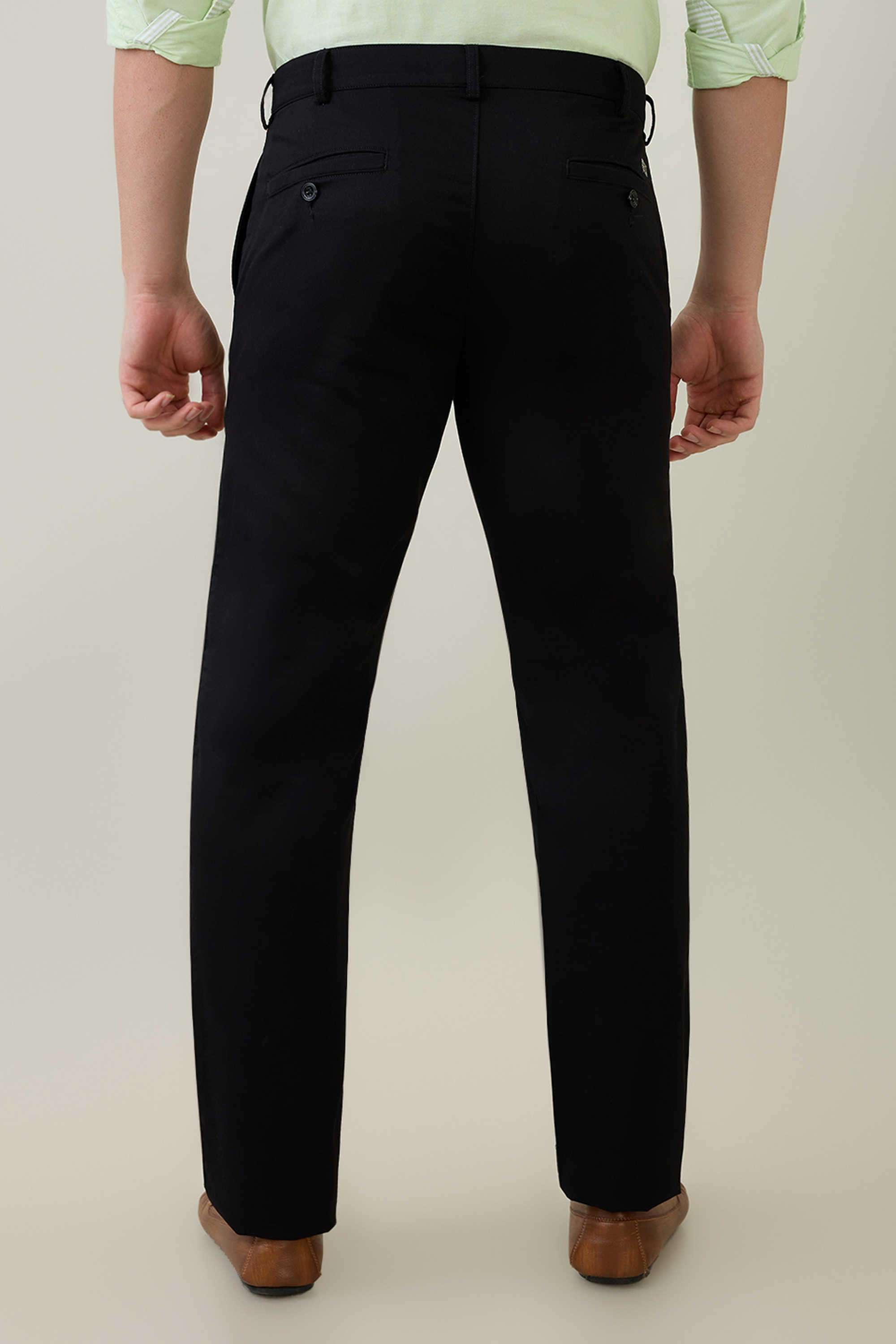 Solid-Cotton-Slim-Fit-Men-s-Casual-Trousers