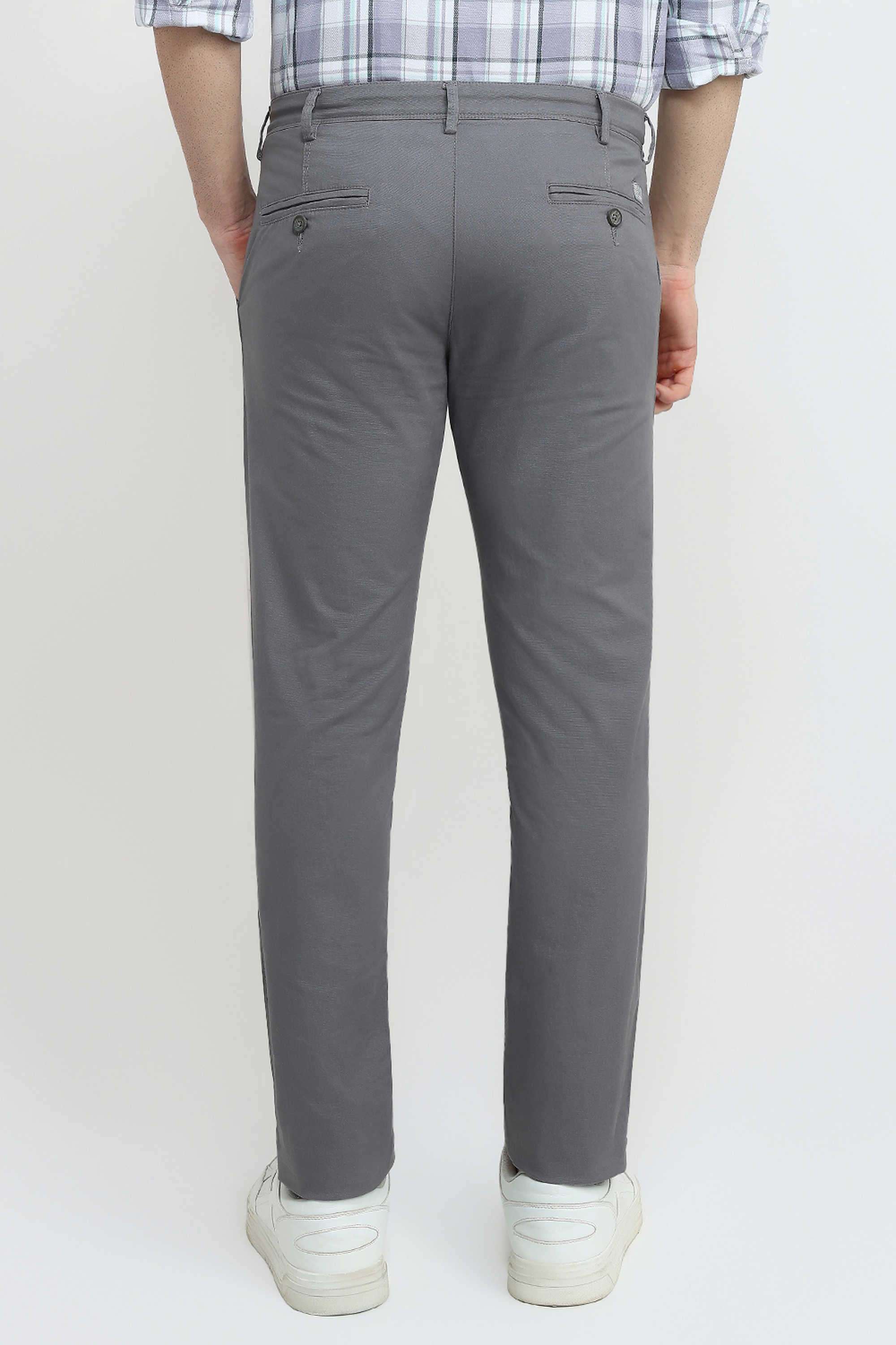 Solid-Cotton-Blend-Slim-Fit-Men-s-Casual-Trousers