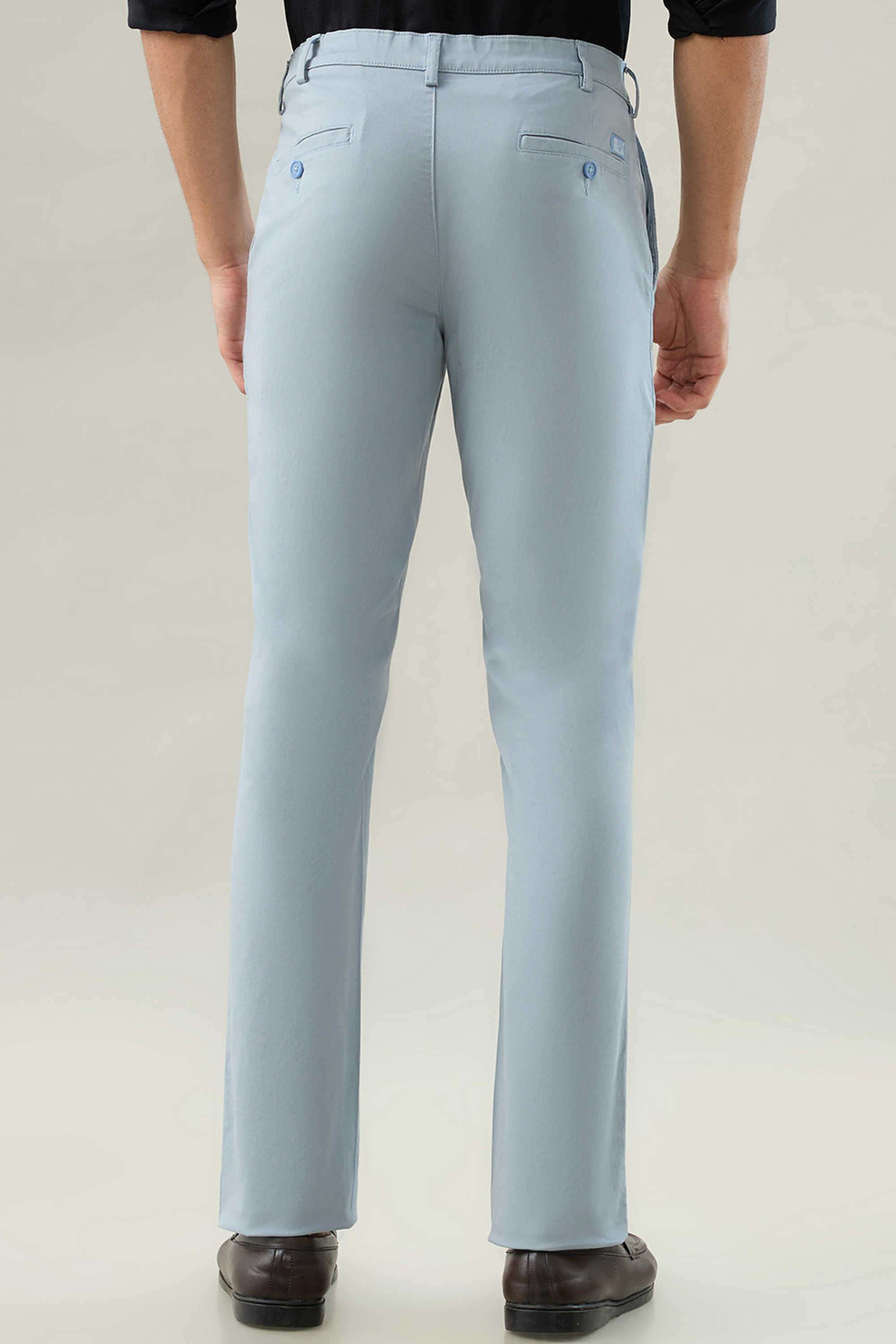 Solid-Cotton-Blend-Slim-Fit-Men-s-Casual-Trousers