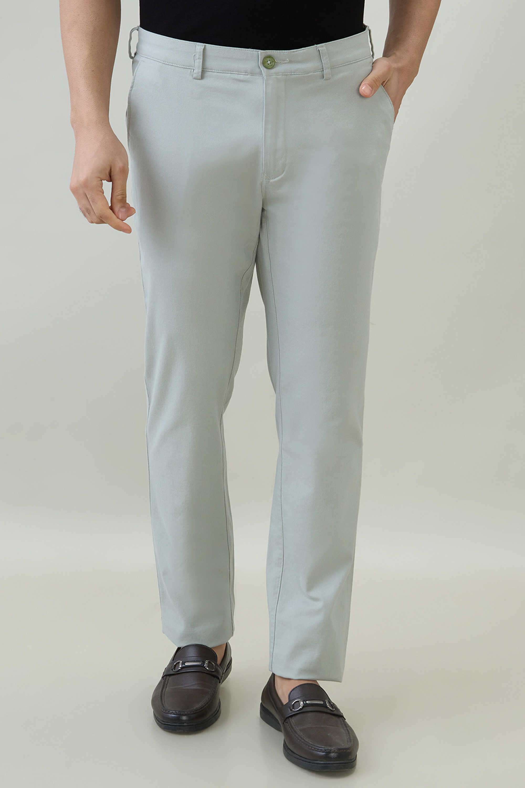 Textured-Cotton-Blend-Slim-Fit-Men-s-Casual-Trousers