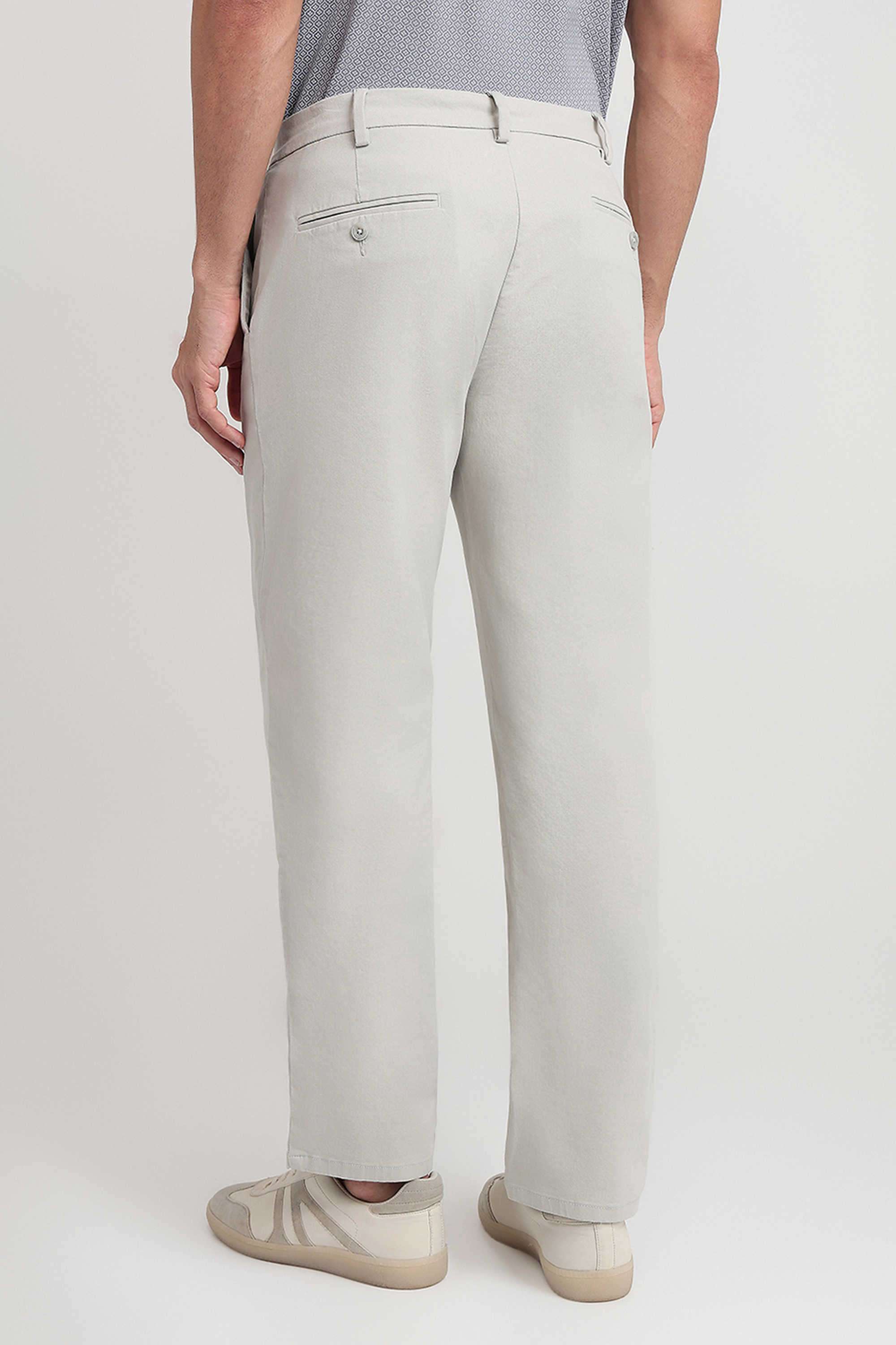 Solid-Cotton-Blend-Regular-Fit-Men-s-Casual-Trousers