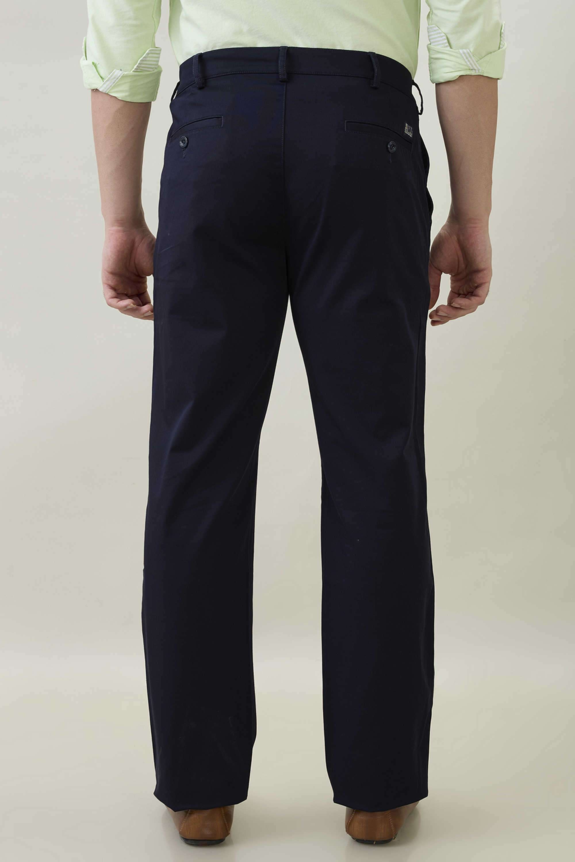 Solid-Cotton-Blend-Regular-Fit-Men-s-Casual-Trousers