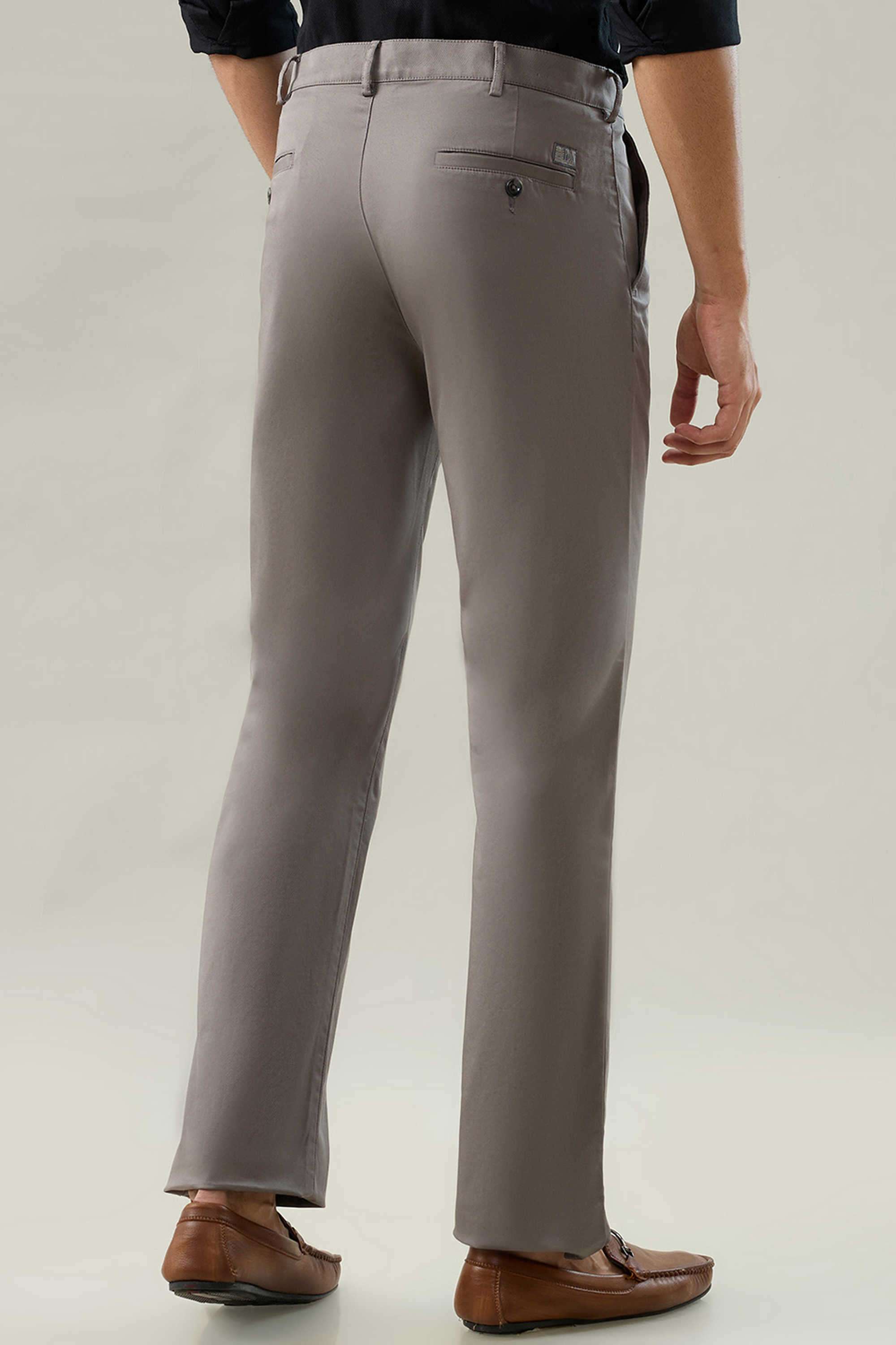 Solid-Cotton-Blend-Regular-Fit-Men-s-Casual-Trousers