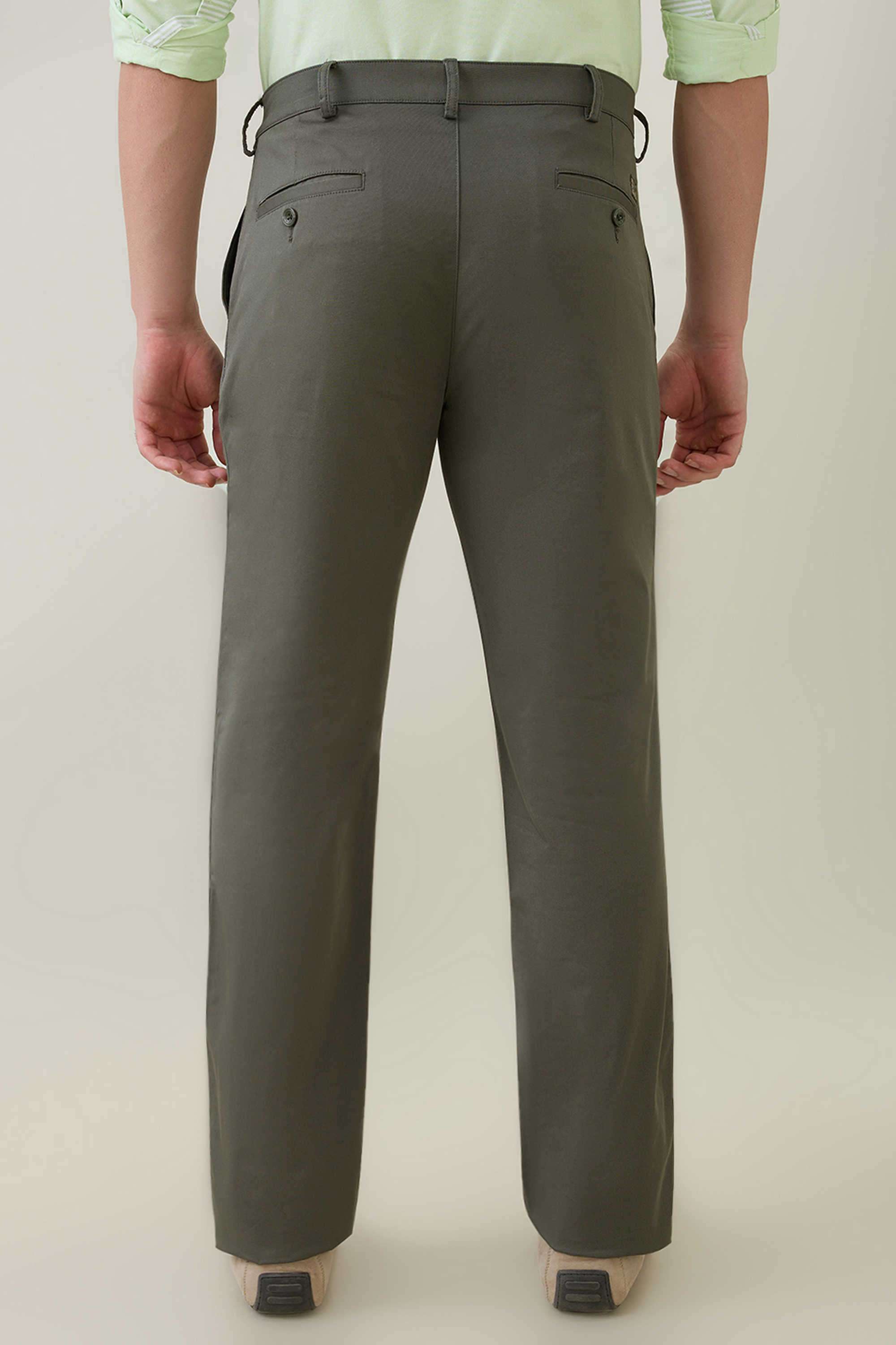 Solid-Cotton-Blend-Regular-Fit-Men-s-Casual-Trousers