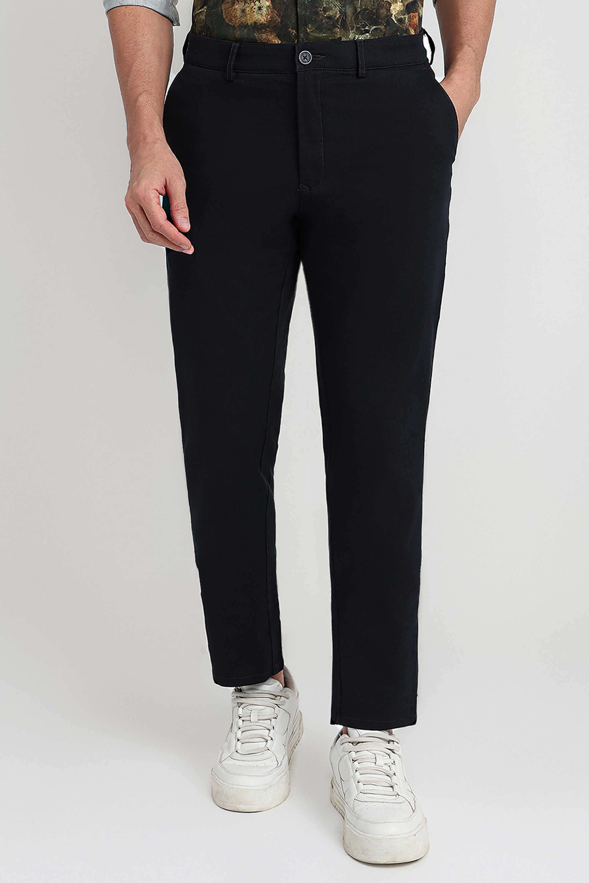 Textured-Cotton-Blend-Regular-Fit-Men-s-Casual-Trousers