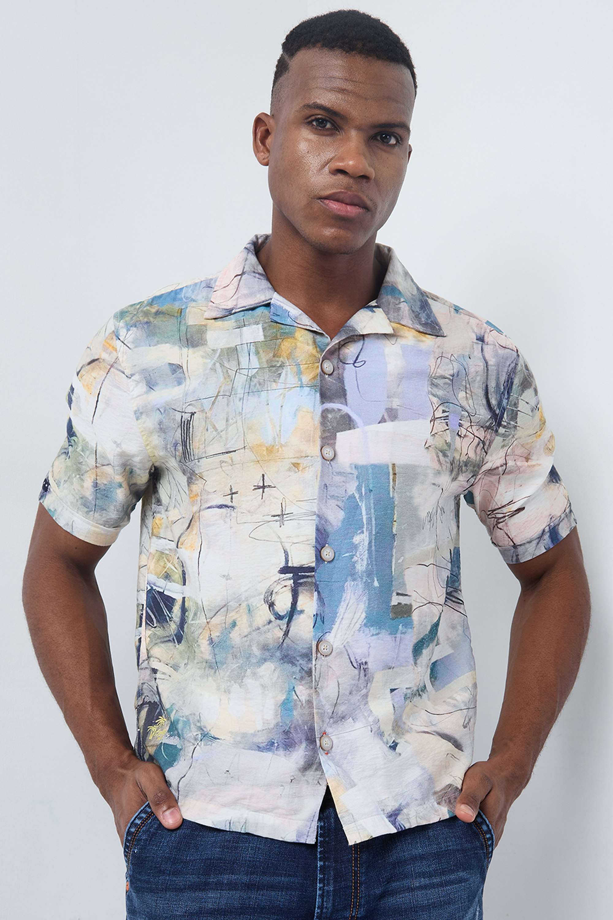 Printed-Rayon-Slub-Regular-Fit-Men-s-Casual-Shirt