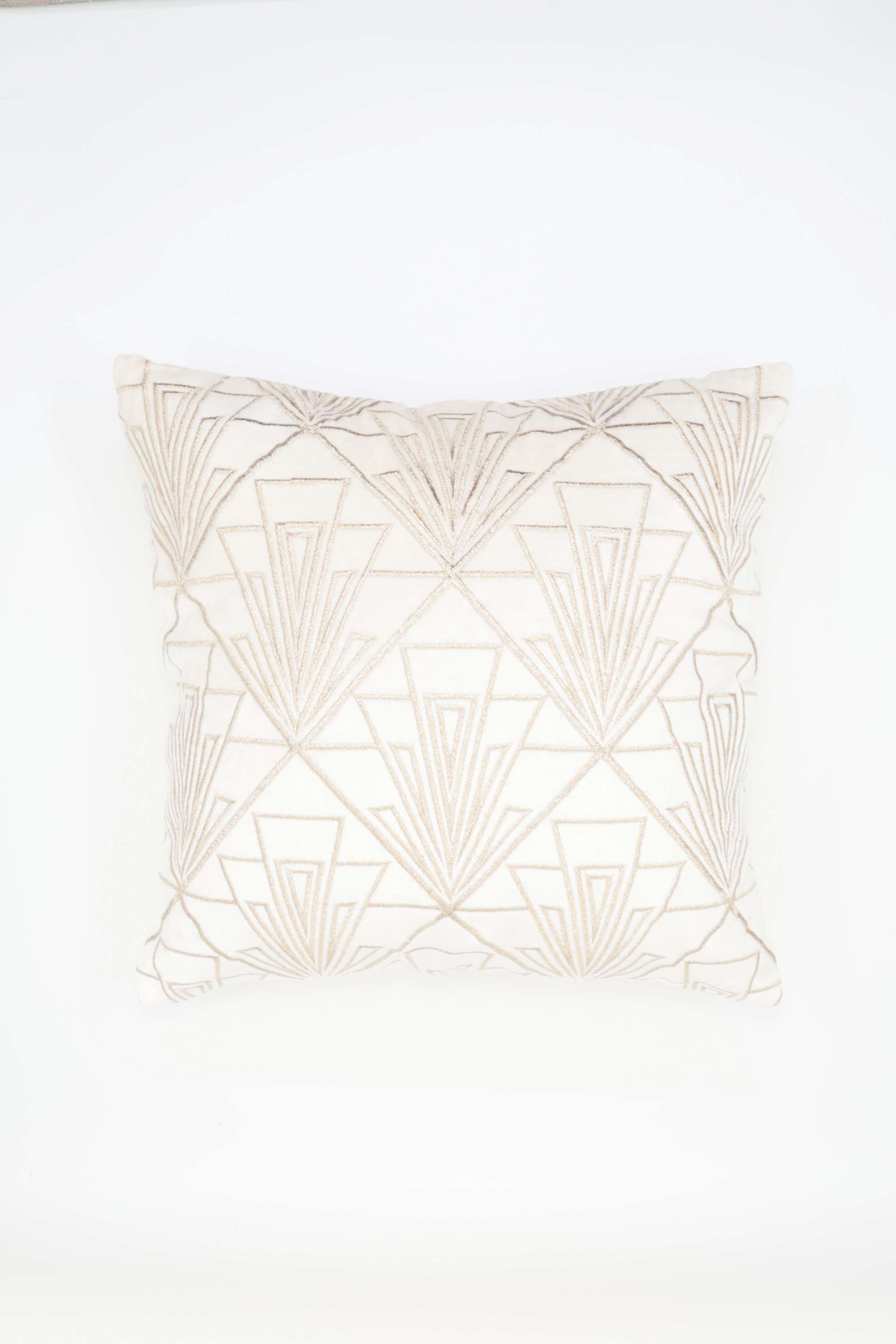 Ml-Deco-Glam-Allover-Ivory-Cushion-Cover-40X40Cm