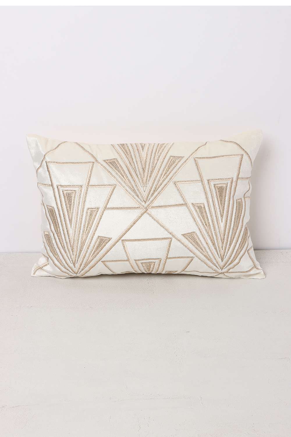 Ml-Deco-Glam-Allover-Ivory-Cushion-Cover-30X45Cm