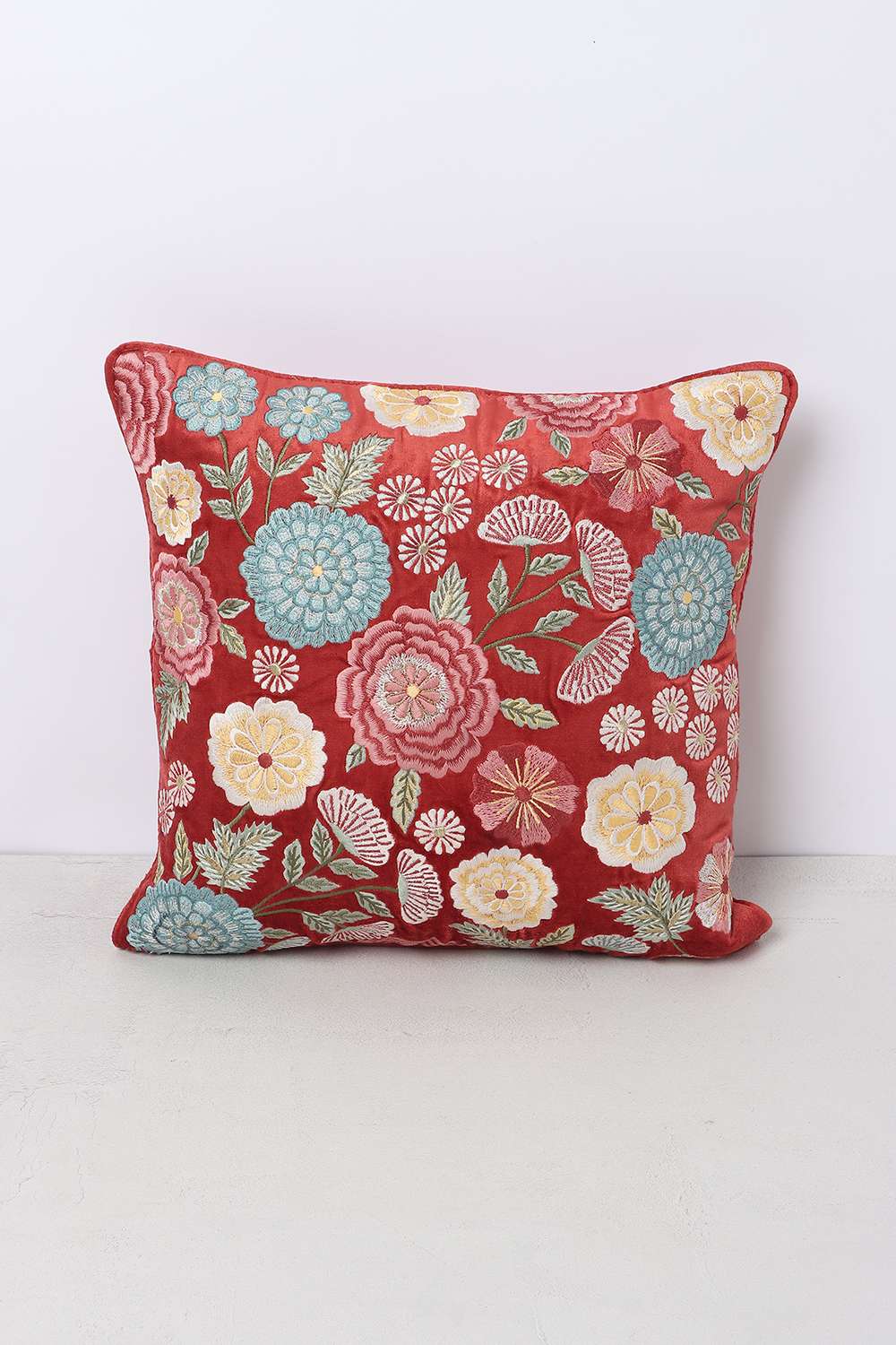 Po-Meadow-Mist-Velvet-Floral-40x40-Cushion-Cover
