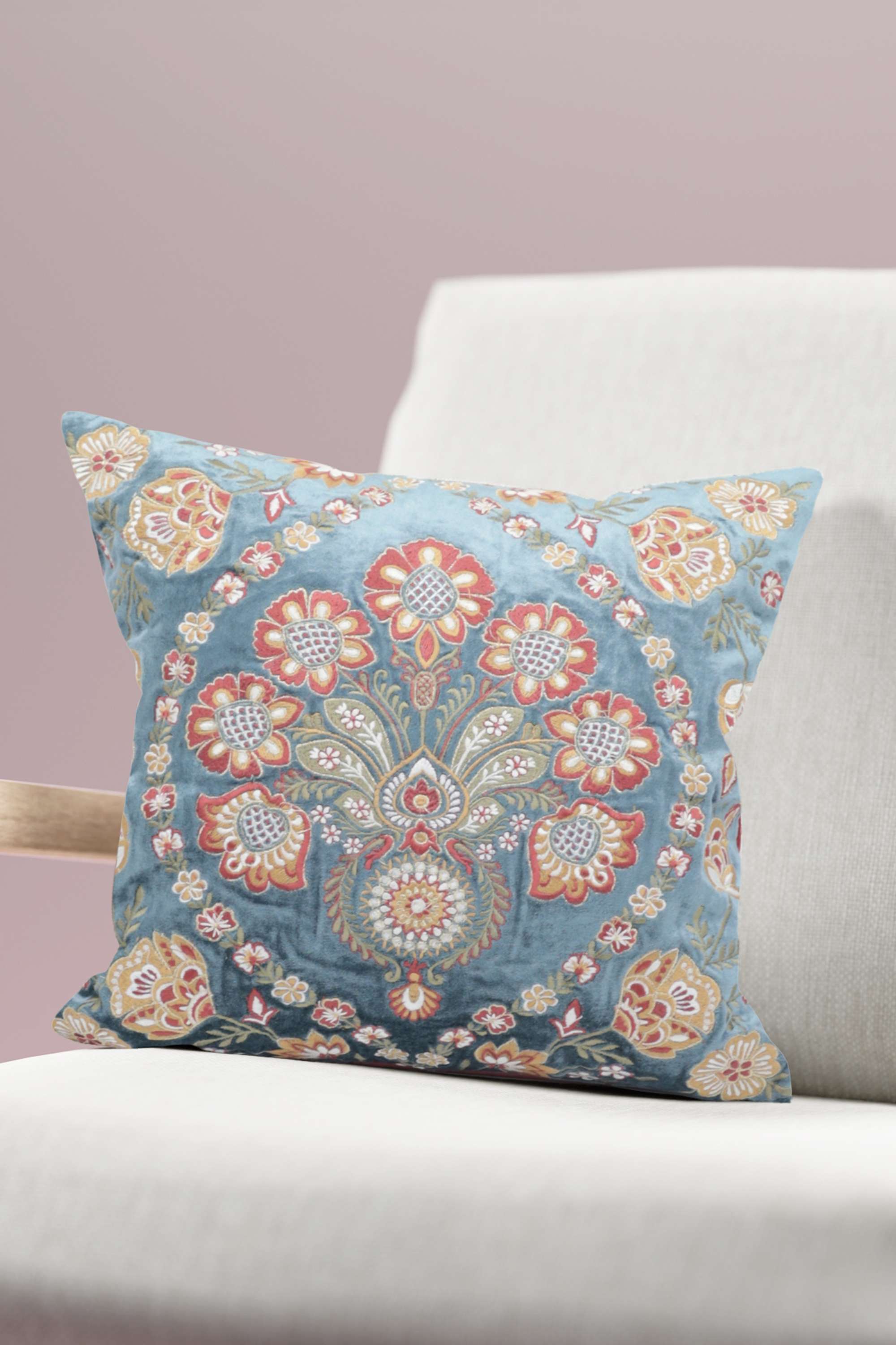 Gi-Anar-Ogee-Butta-Blue-Cushion-Cover-40X40-cm