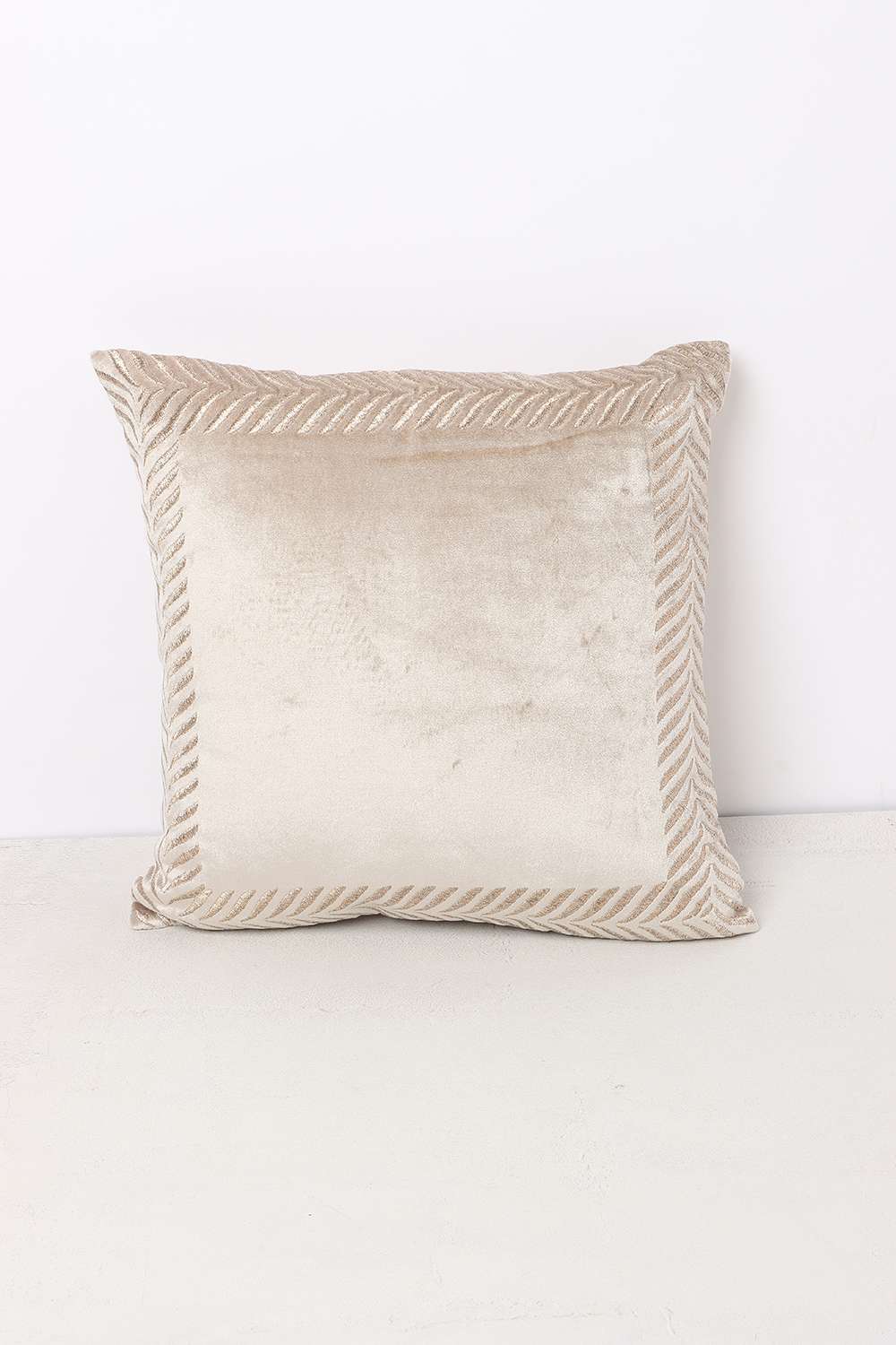 Luxe-Solid-Frame-Beige-Cushion-Cover-40X40Cm