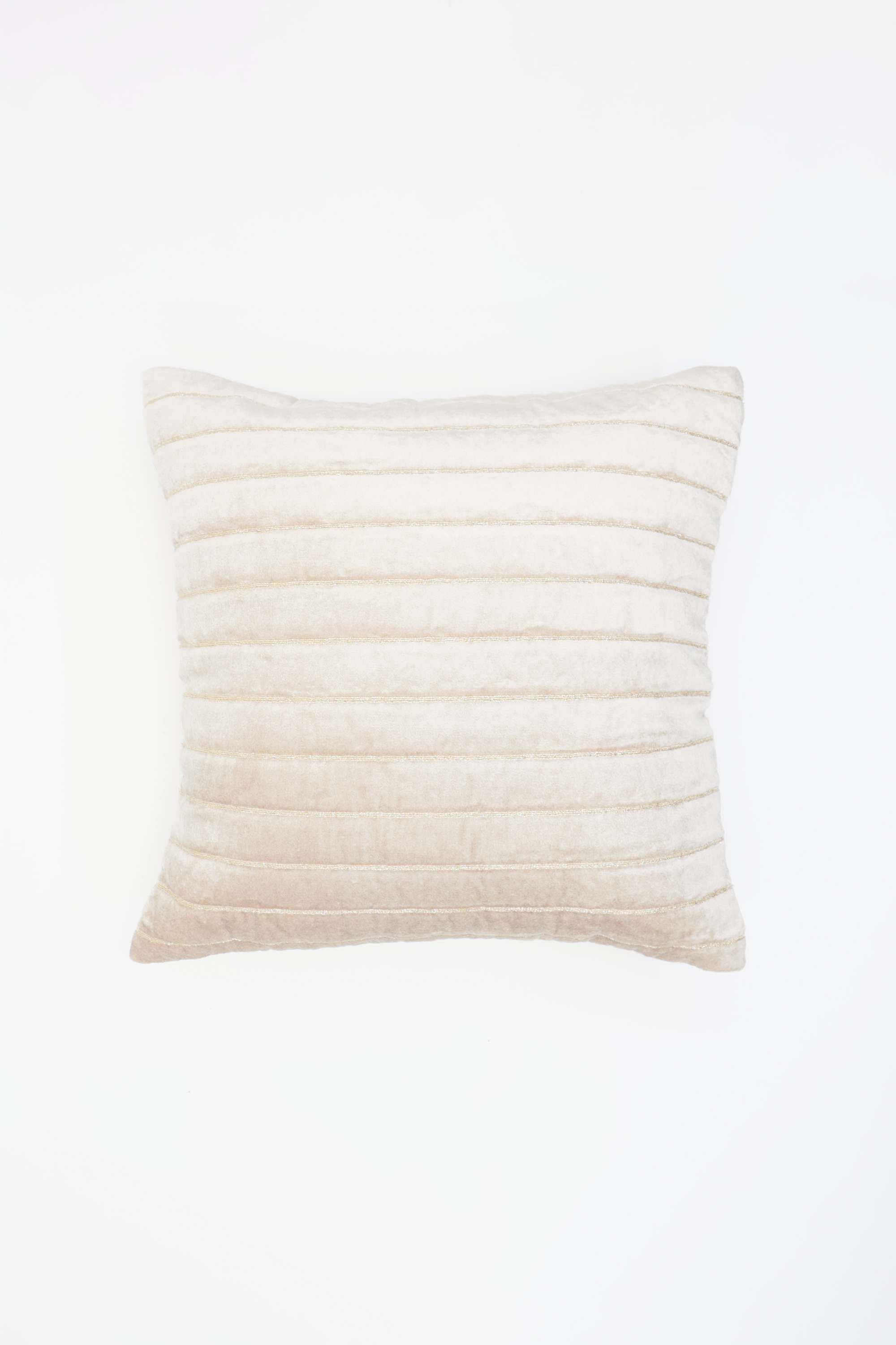 Luxe-Solid-Stripe-Beige-Cushion-Cover-40X40Cm