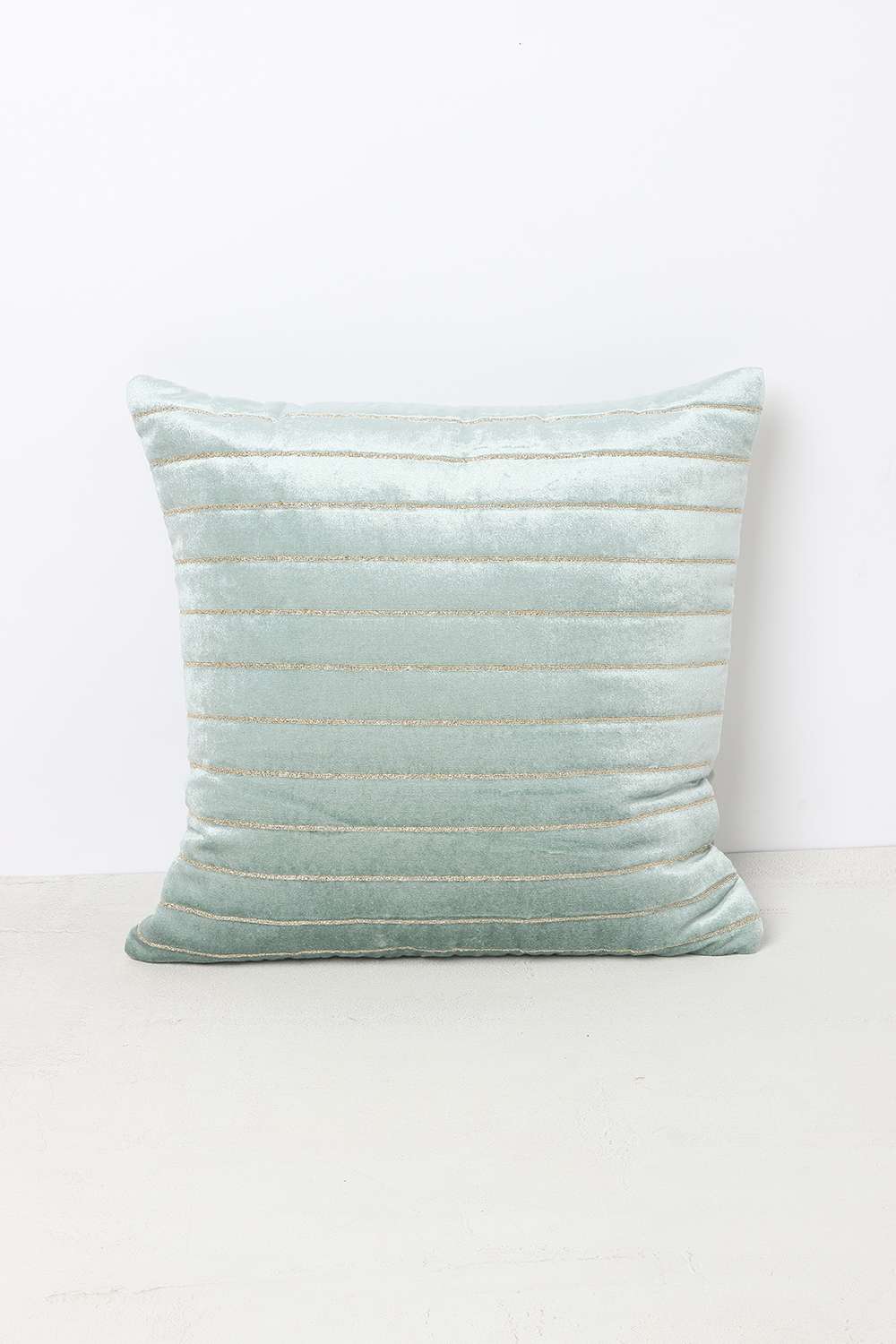 Luxe-Solid-Stripe-Aqua-Cushion-Cover-40X40Cm