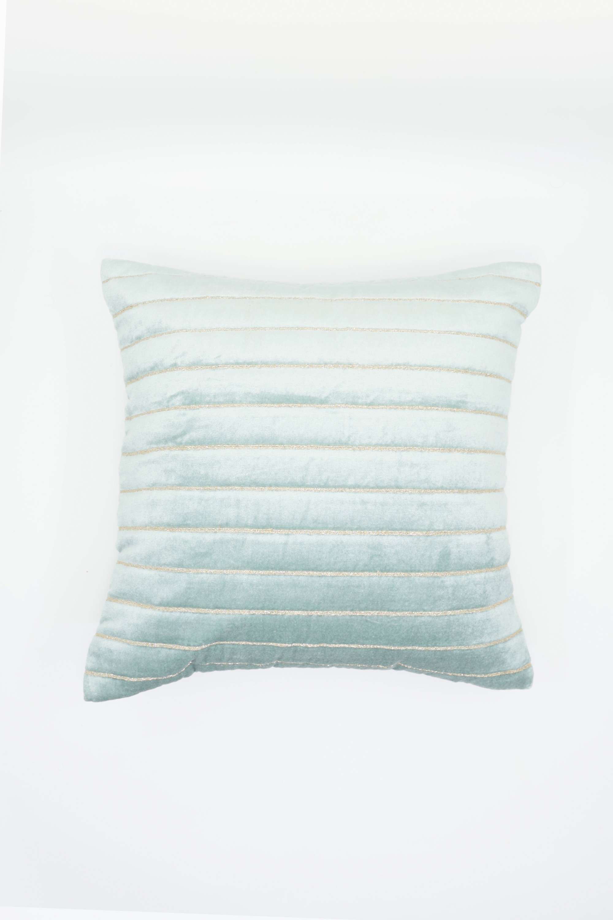 Luxe-Solid-Stripe-Aqua-Cushion-Cover-40X40Cm